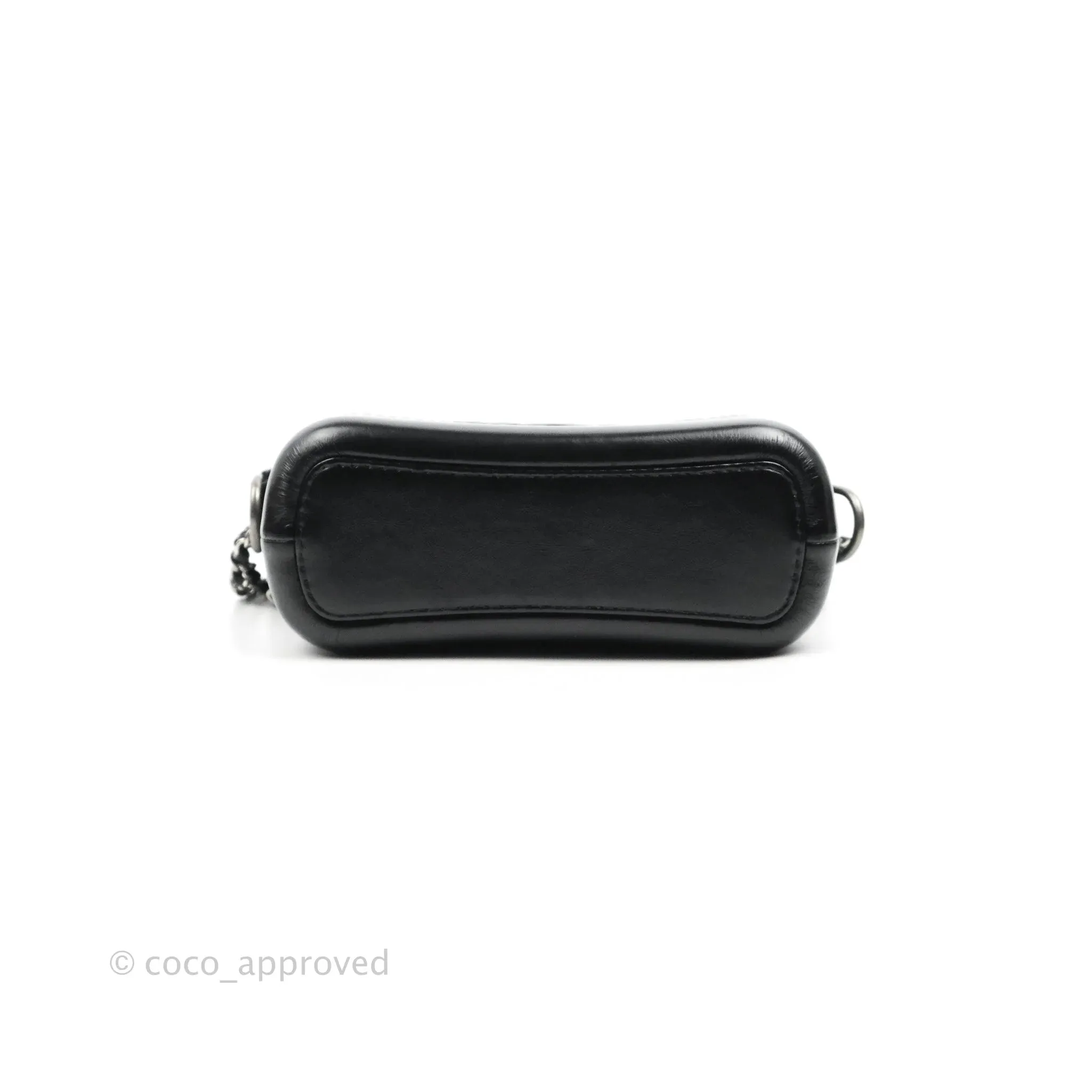Chanel Calfskin Chevron Small Gabrielle Hobo Black Mixed Hardware