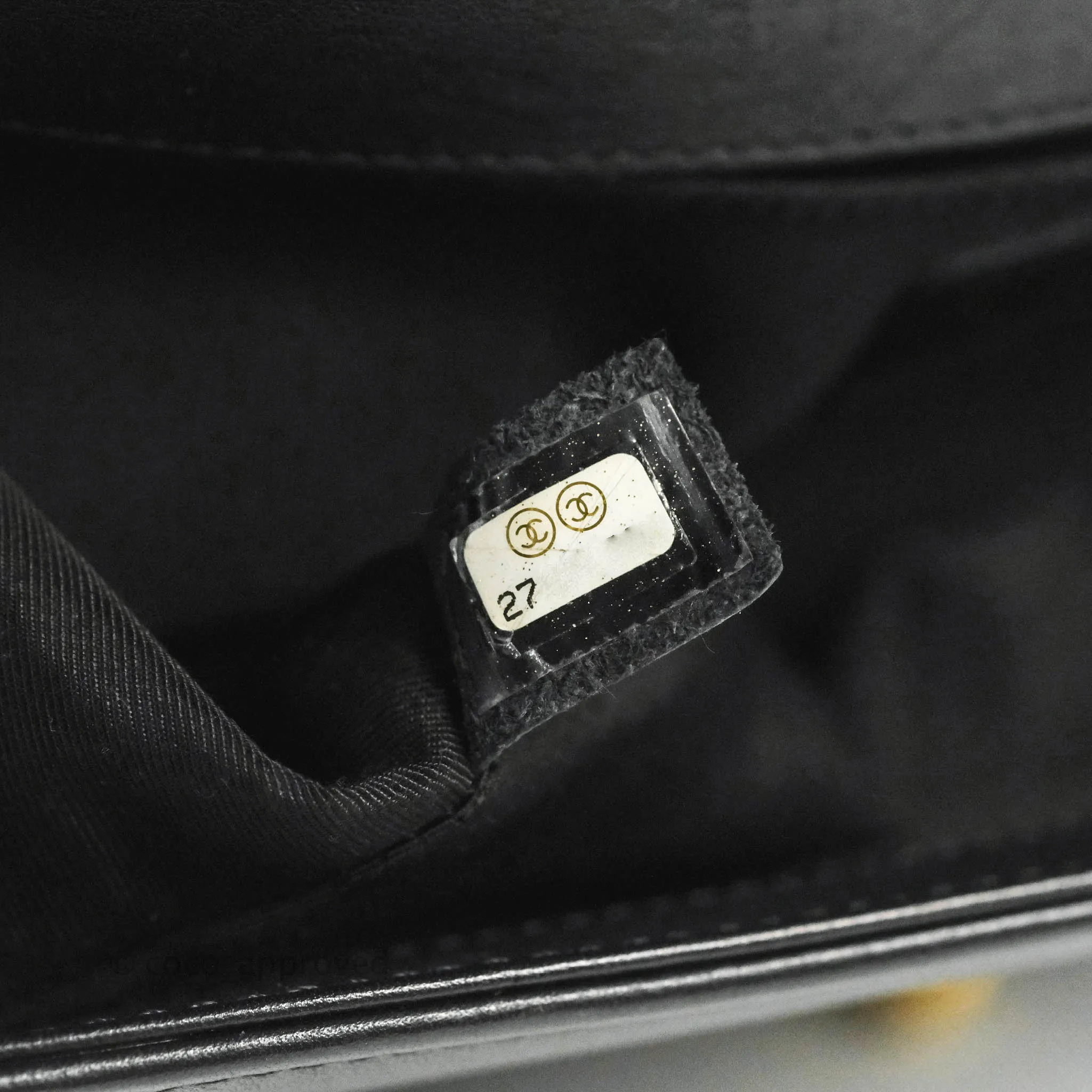 Chanel Chevron Medium Boy Black Calfskin Gold Hardware