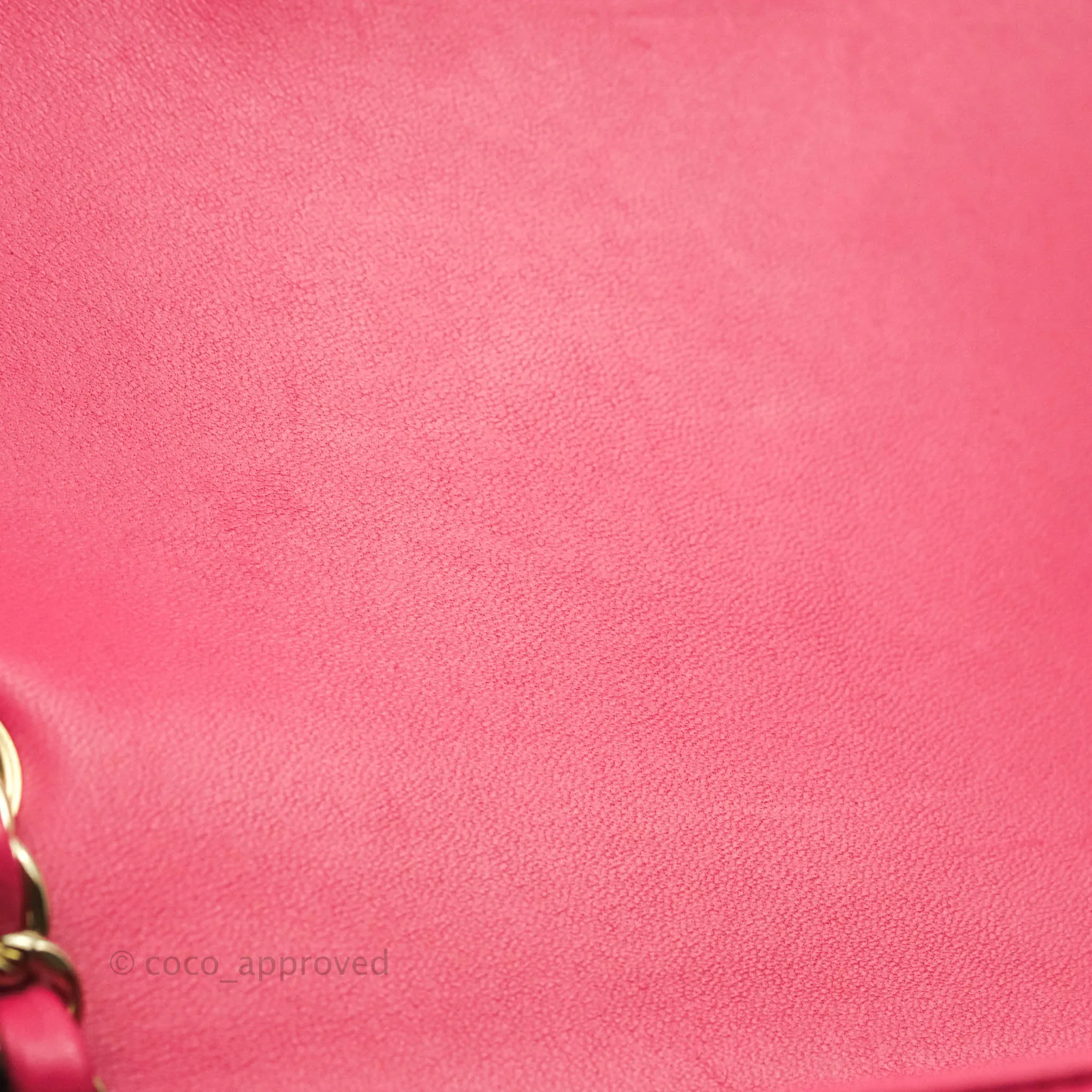 Chanel Chevron Mini Rectangular Flap Pink Lambskin Gold Hardware