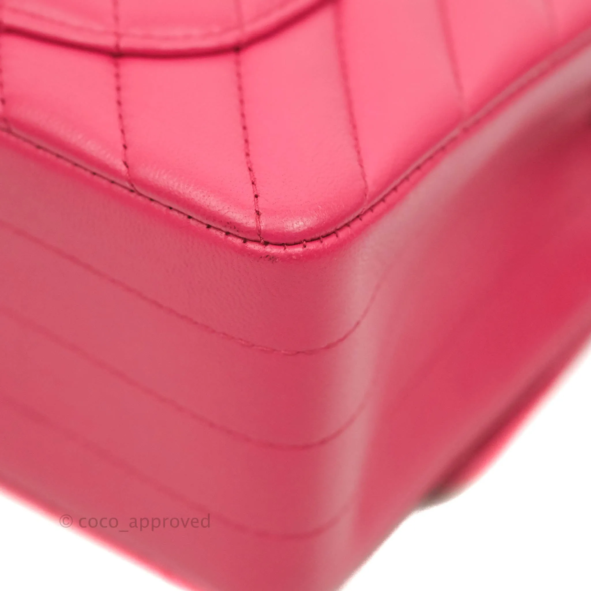 Chanel Chevron Mini Rectangular Flap Pink Lambskin Gold Hardware