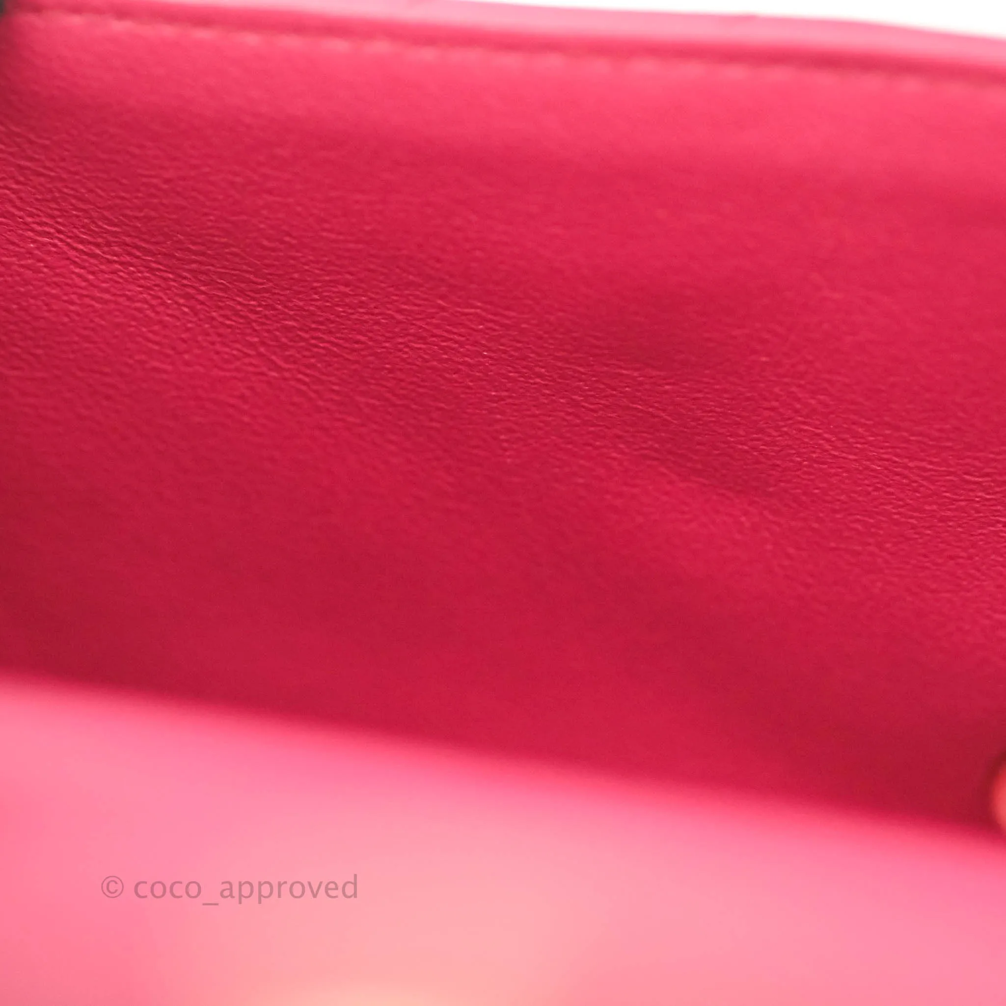 Chanel Chevron Mini Rectangular Flap Pink Lambskin Gold Hardware