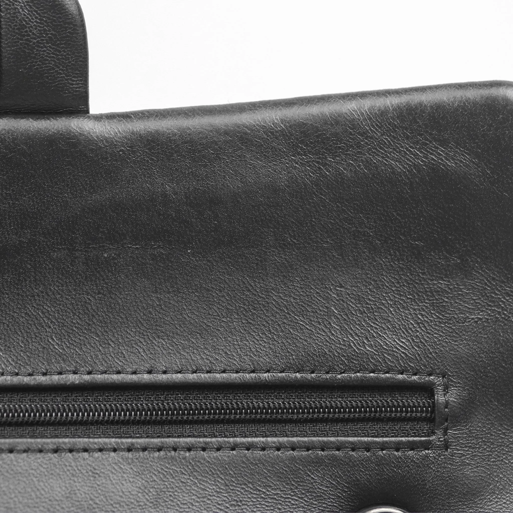 Chanel Classic M/L Medium Flap Chevron So Black Calfskin