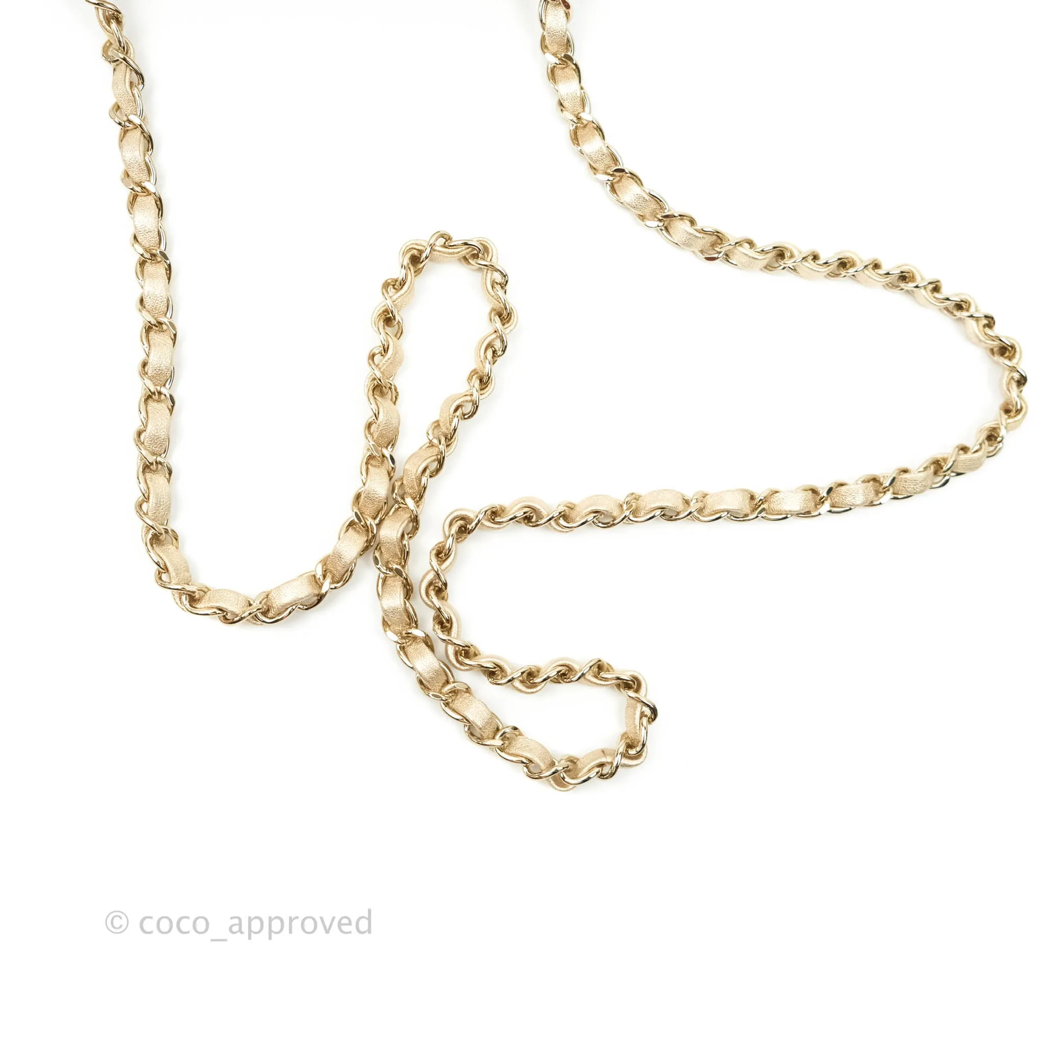 Chanel Classic Quilted Mini Square Flap Iridescent Gold Gold Hardware 21P