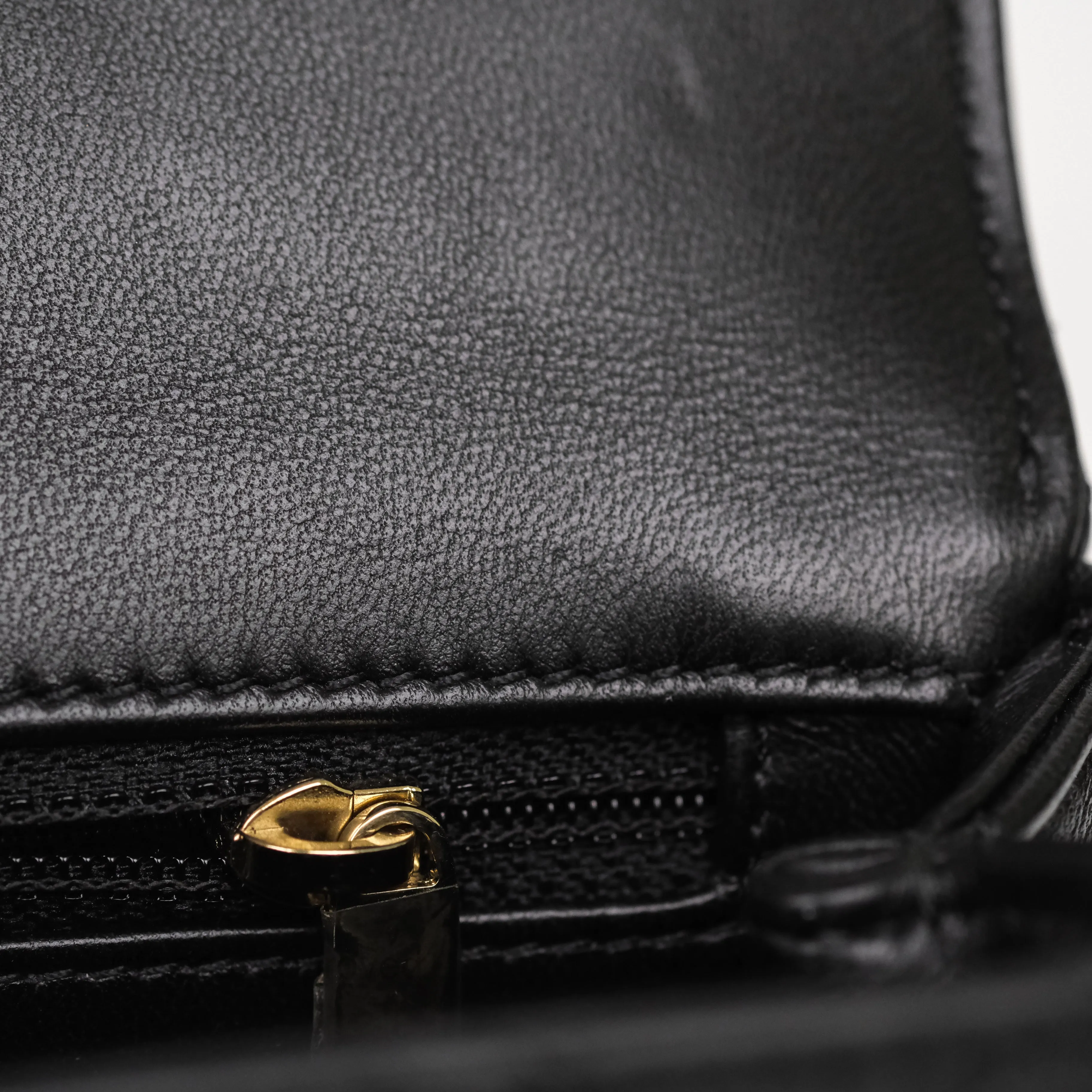 Chanel Crystals Top Handle Mini Rectangular Flap Bag Black Lambskin Gold Hardware 23A