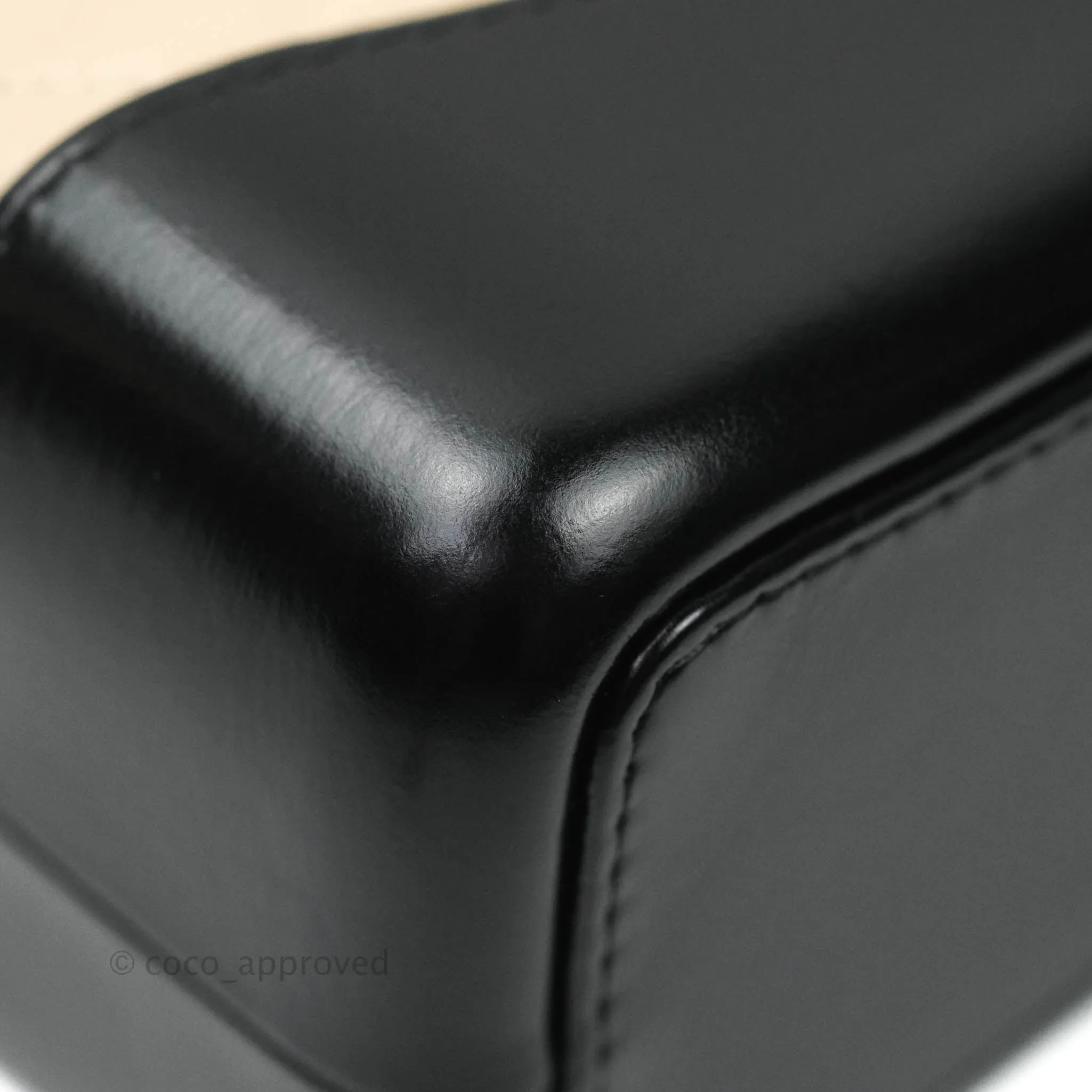 Chanel Gabrielle Backpack Black Aged Calfskin Small Beige Black