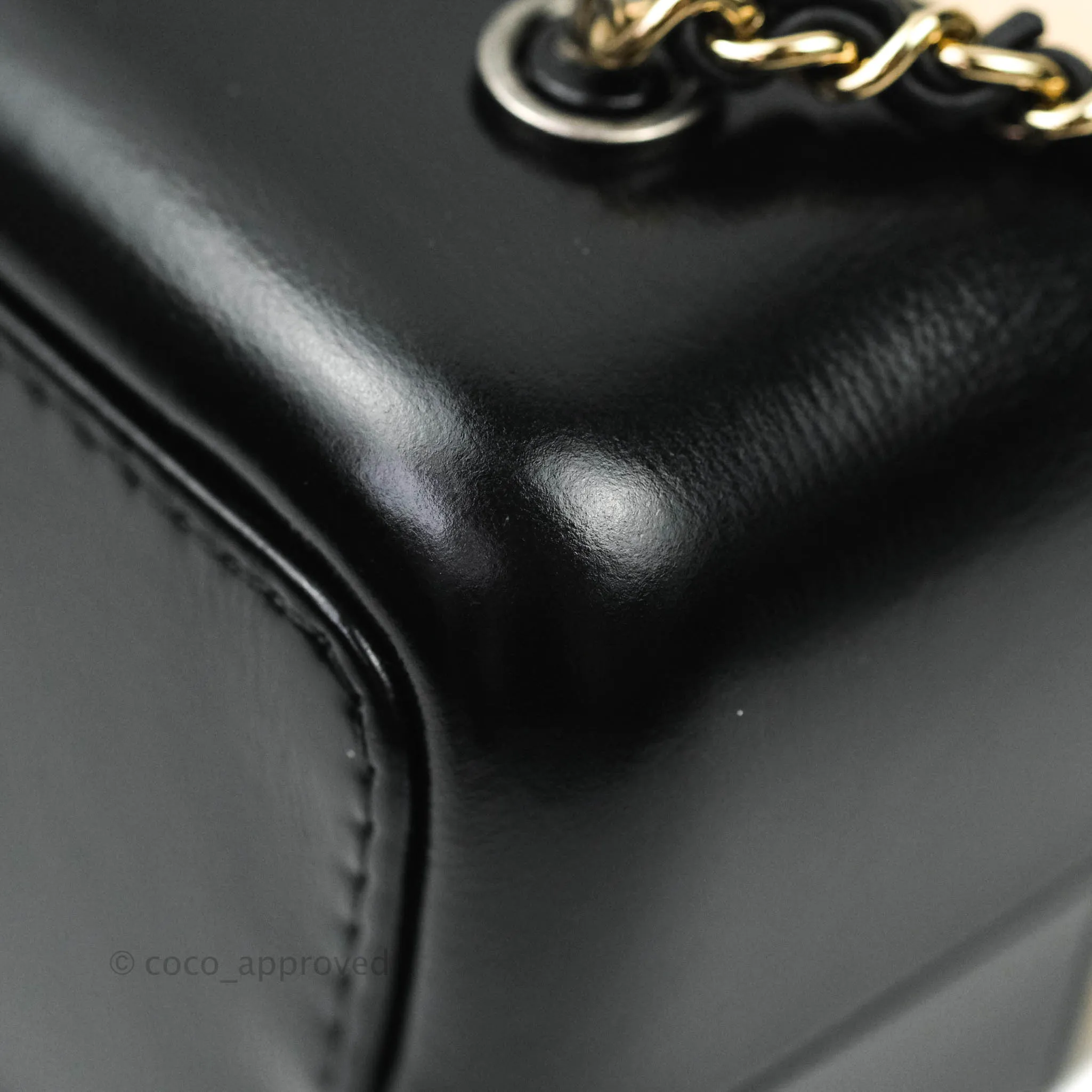 Chanel Gabrielle Backpack Black Aged Calfskin Small Beige Black