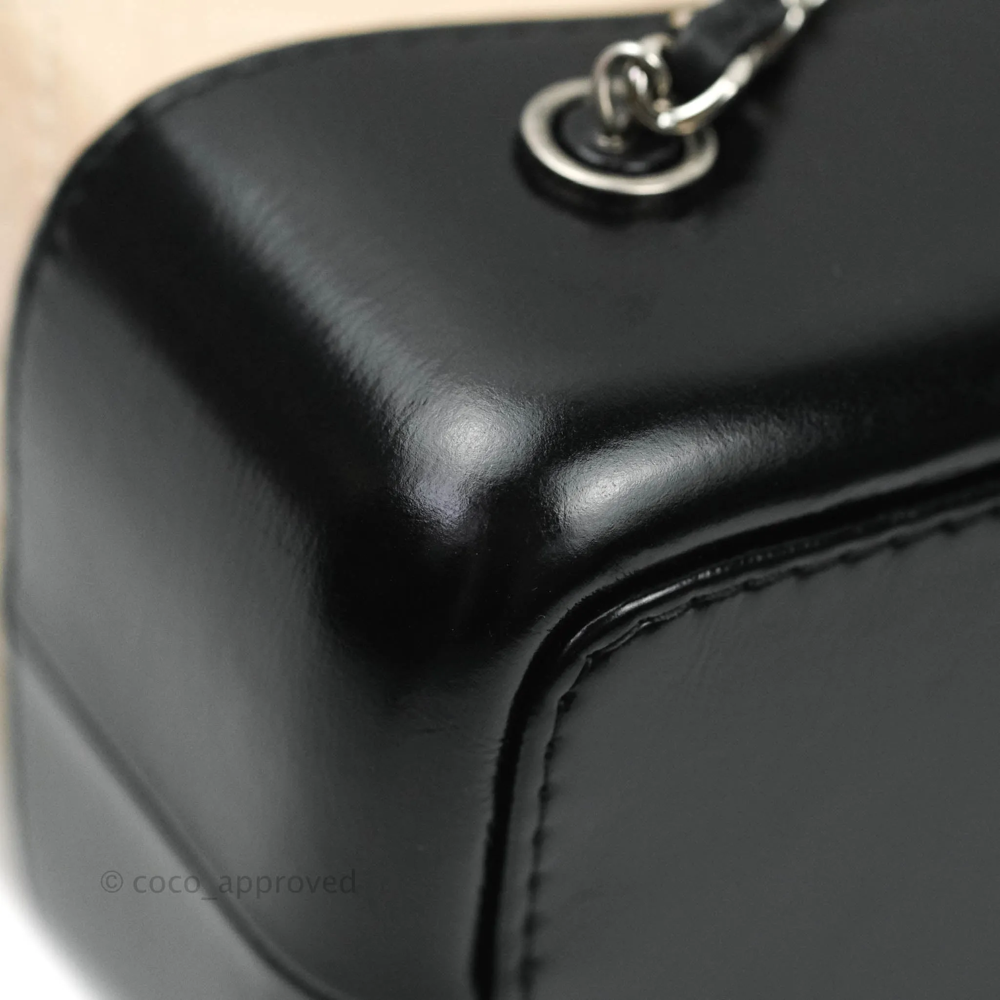 Chanel Gabrielle Backpack Black Aged Calfskin Small Beige Black