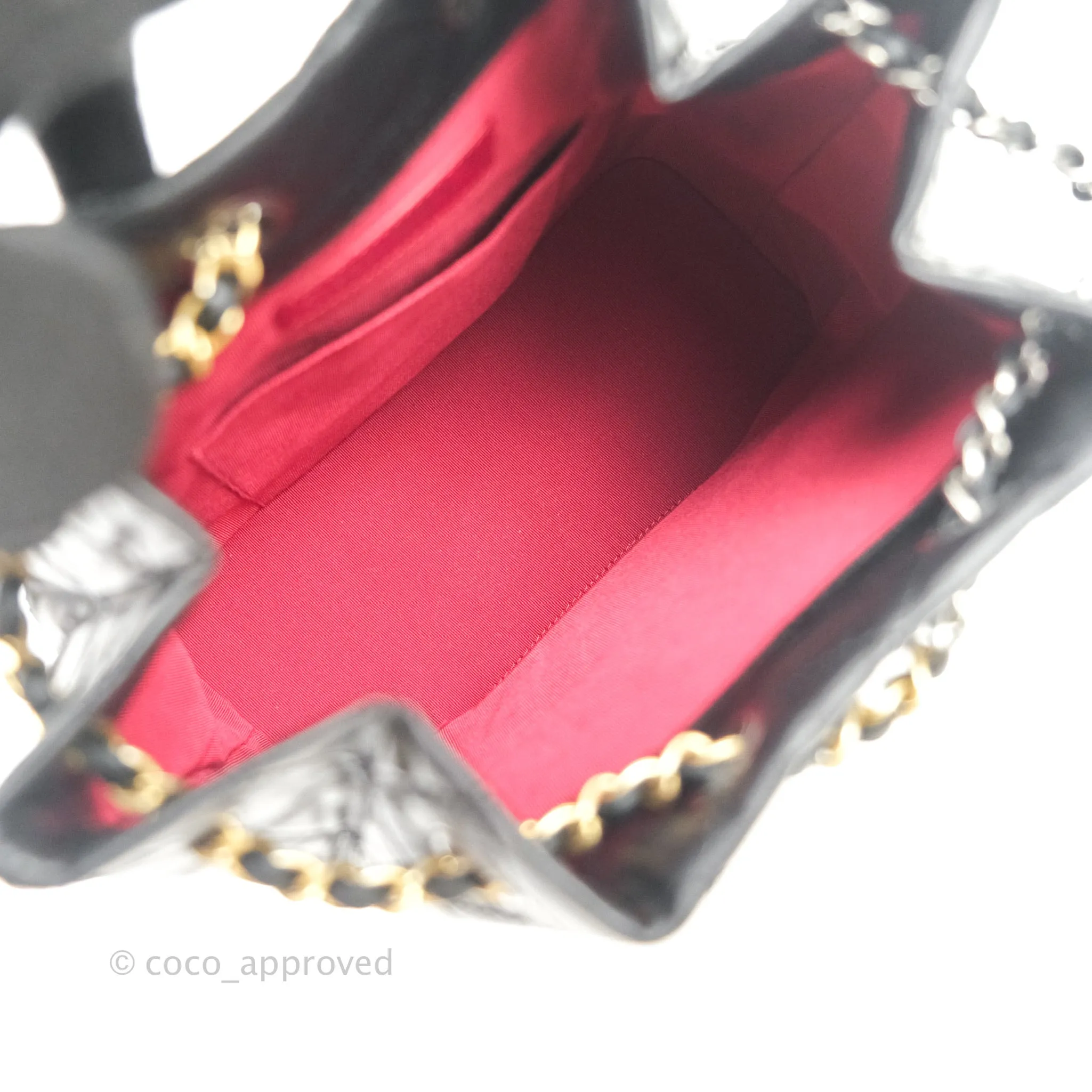 Chanel Gabrielle Backpack Black Aged Calfskin Small Black