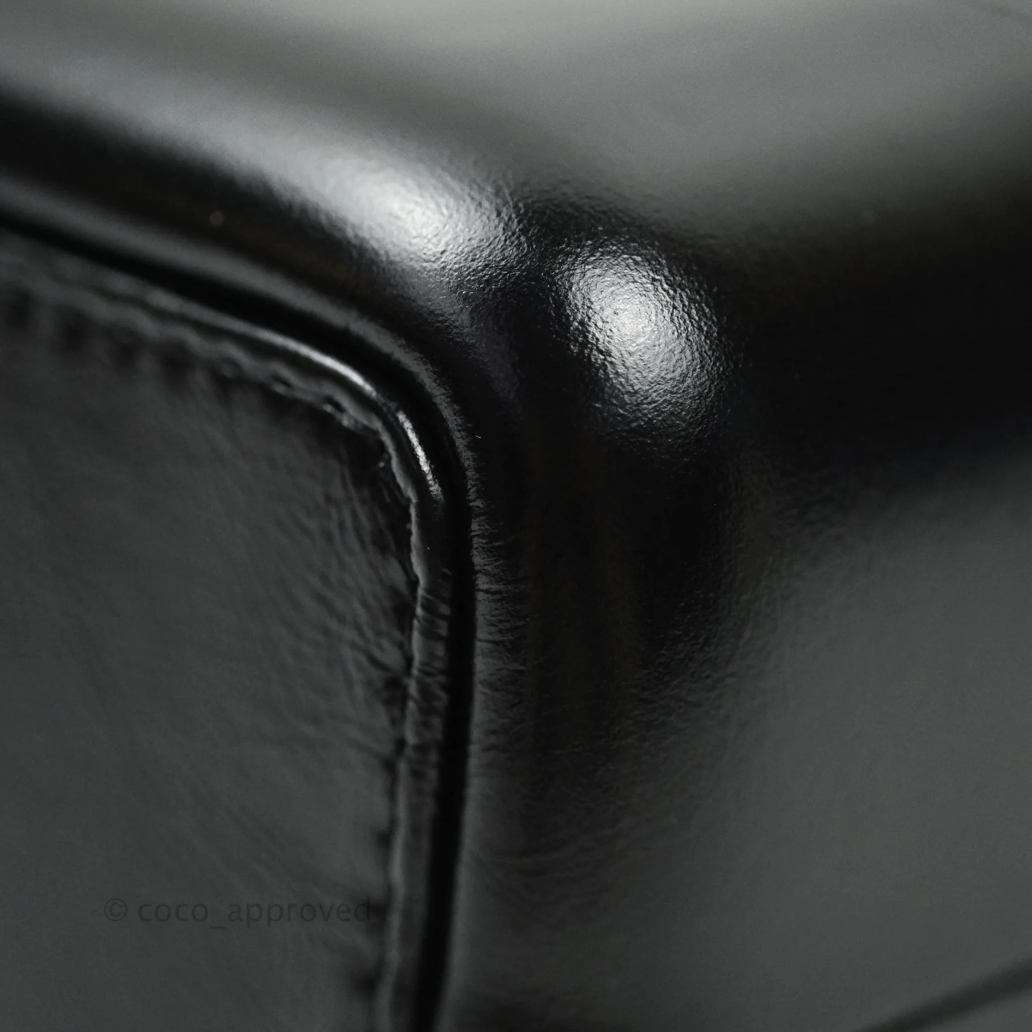 Chanel Gabrielle Backpack Black Aged Calfskin Small Black