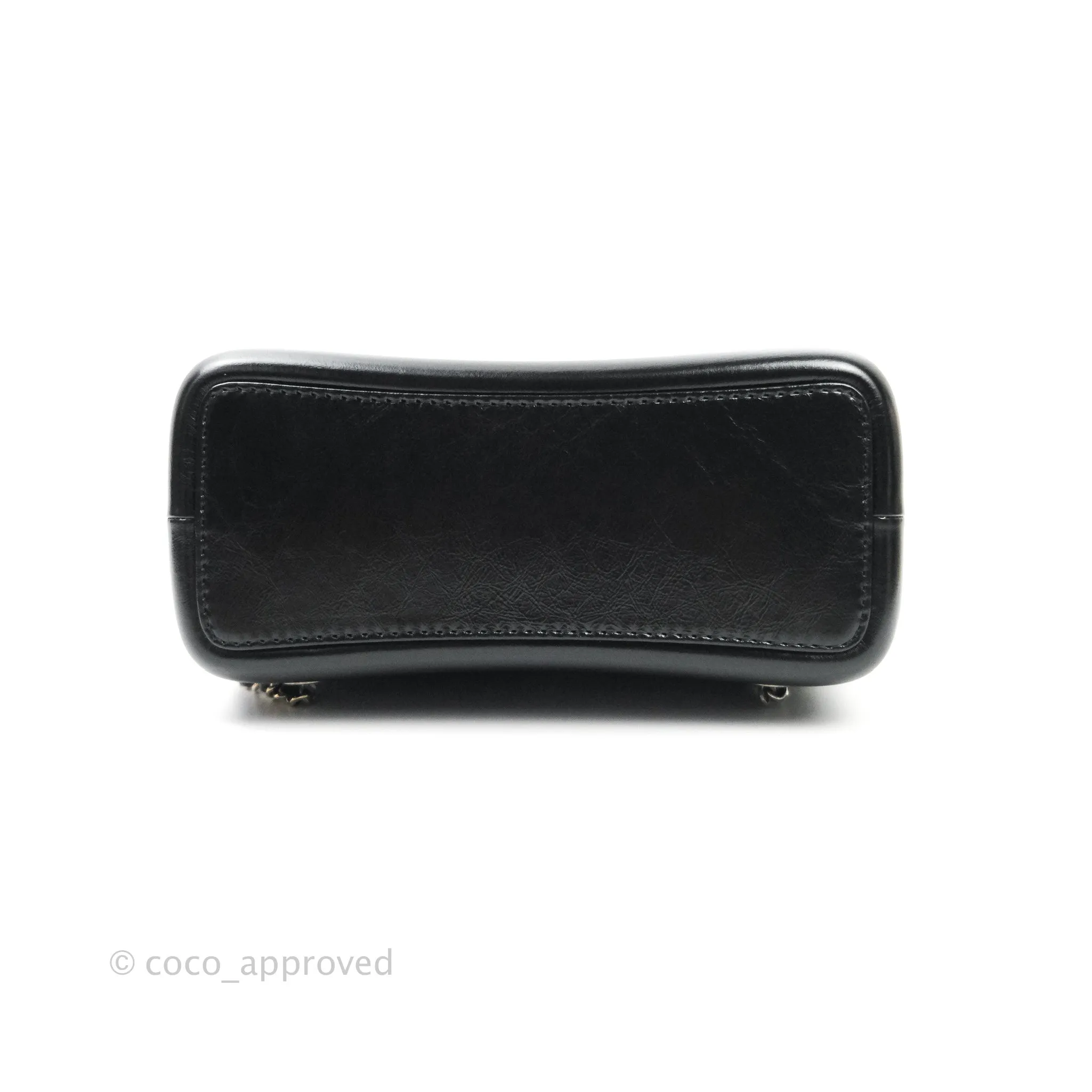 Chanel Gabrielle Backpack Black Aged Calfskin Small Black