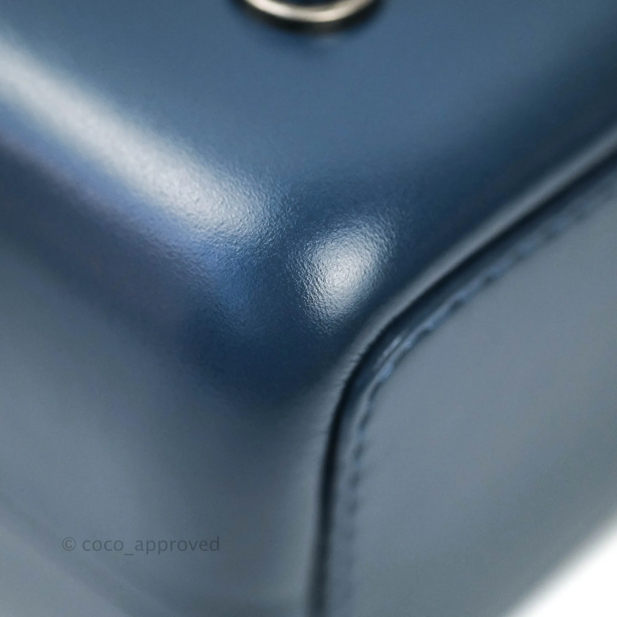 Chanel Gabrielle Backpack Blue Aged Calfskin Small