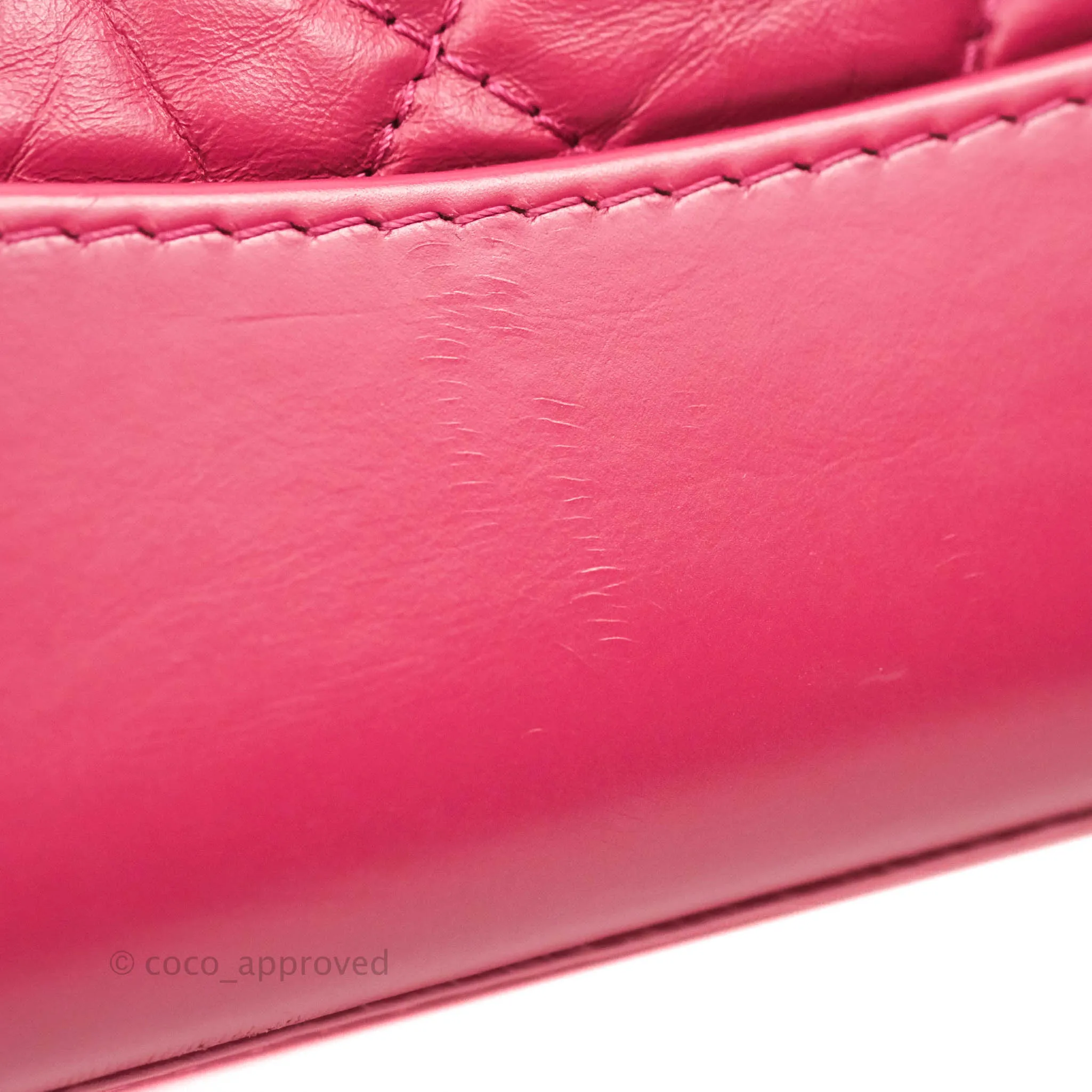 Chanel Gabrielle Backpack Pink Aged Calfskin Small Black