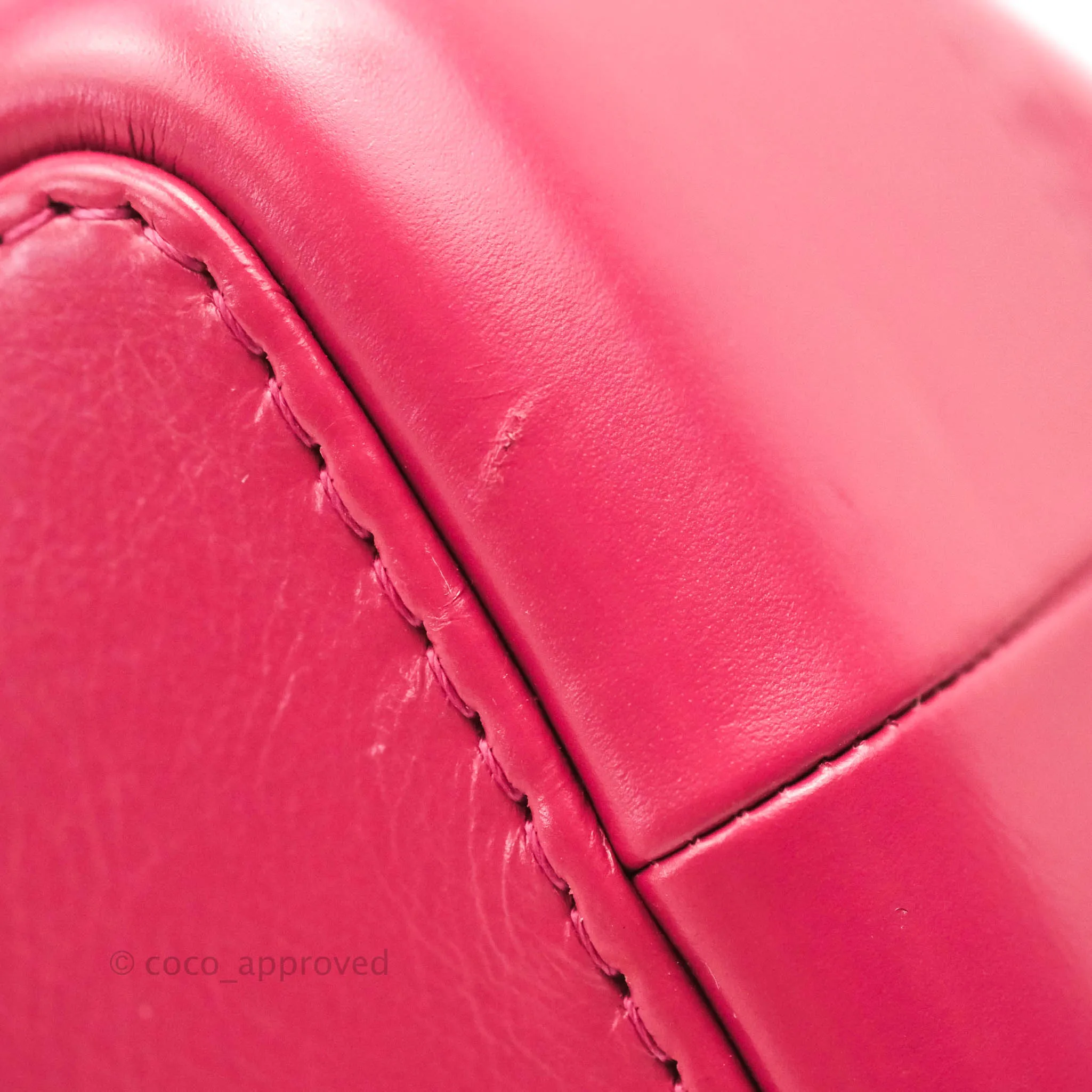 Chanel Gabrielle Backpack Pink Aged Calfskin Small Black