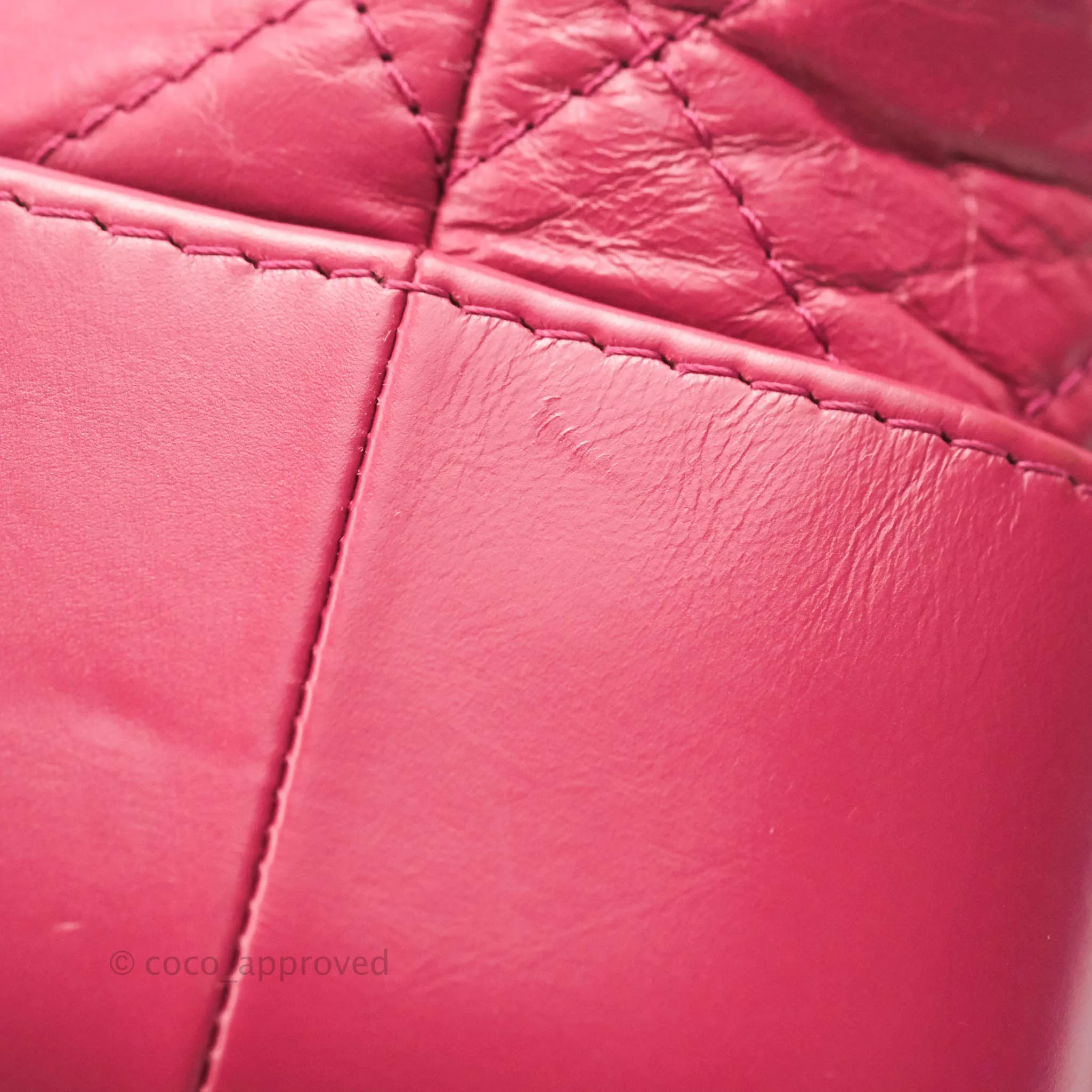 Chanel Gabrielle Backpack Pink Aged Calfskin Small Black