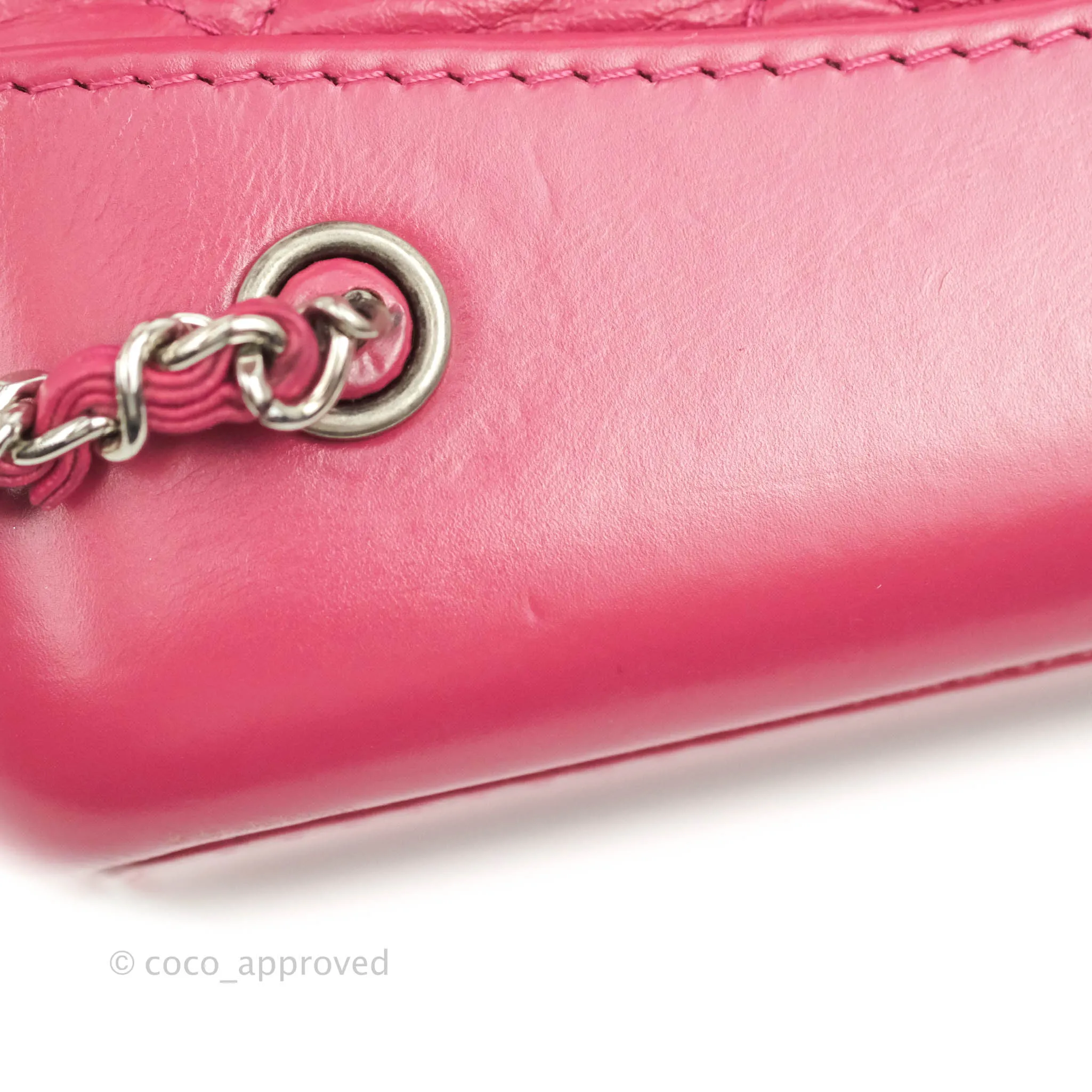 Chanel Gabrielle Backpack Pink Aged Calfskin Small Black