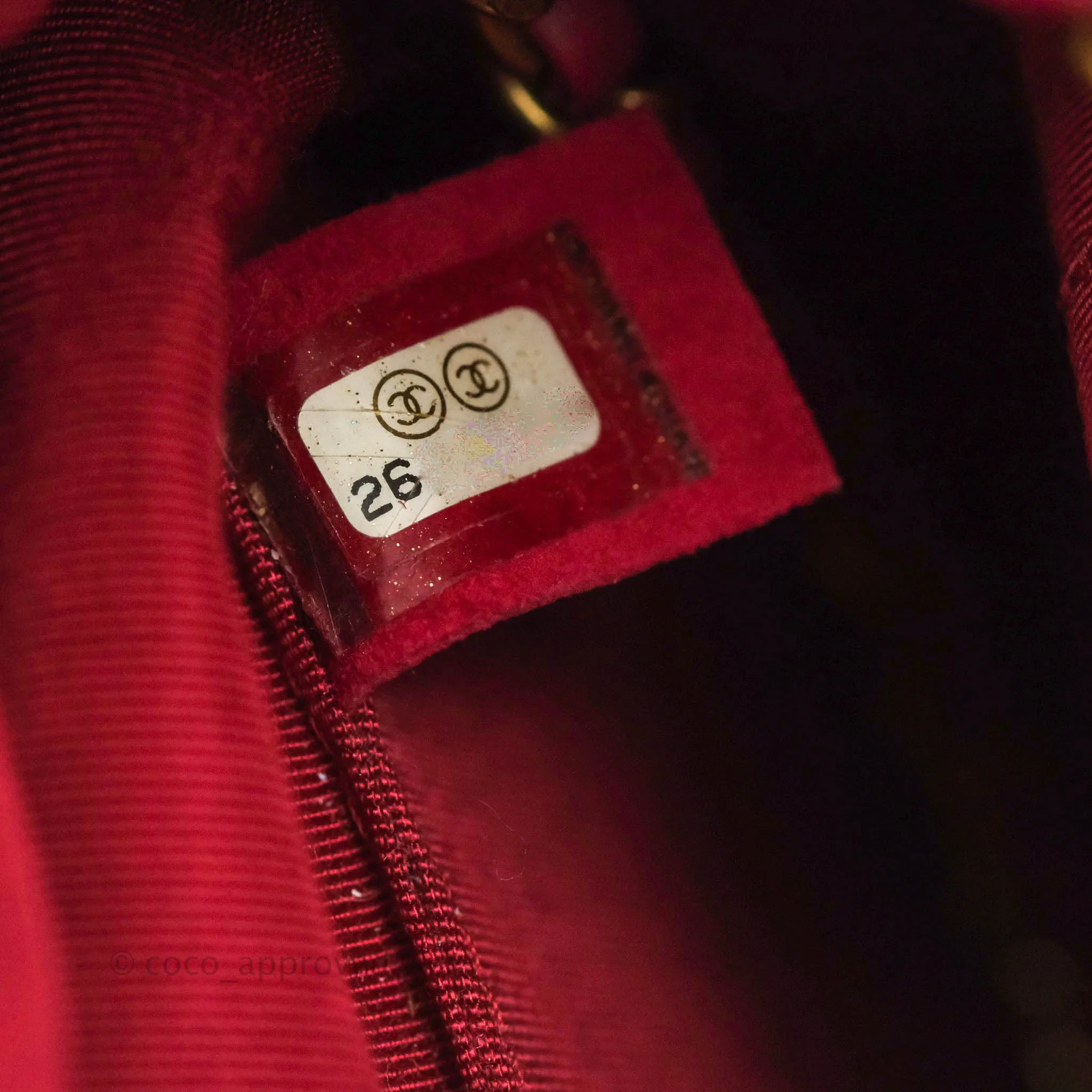 Chanel Gabrielle Backpack Pink Aged Calfskin Small Black