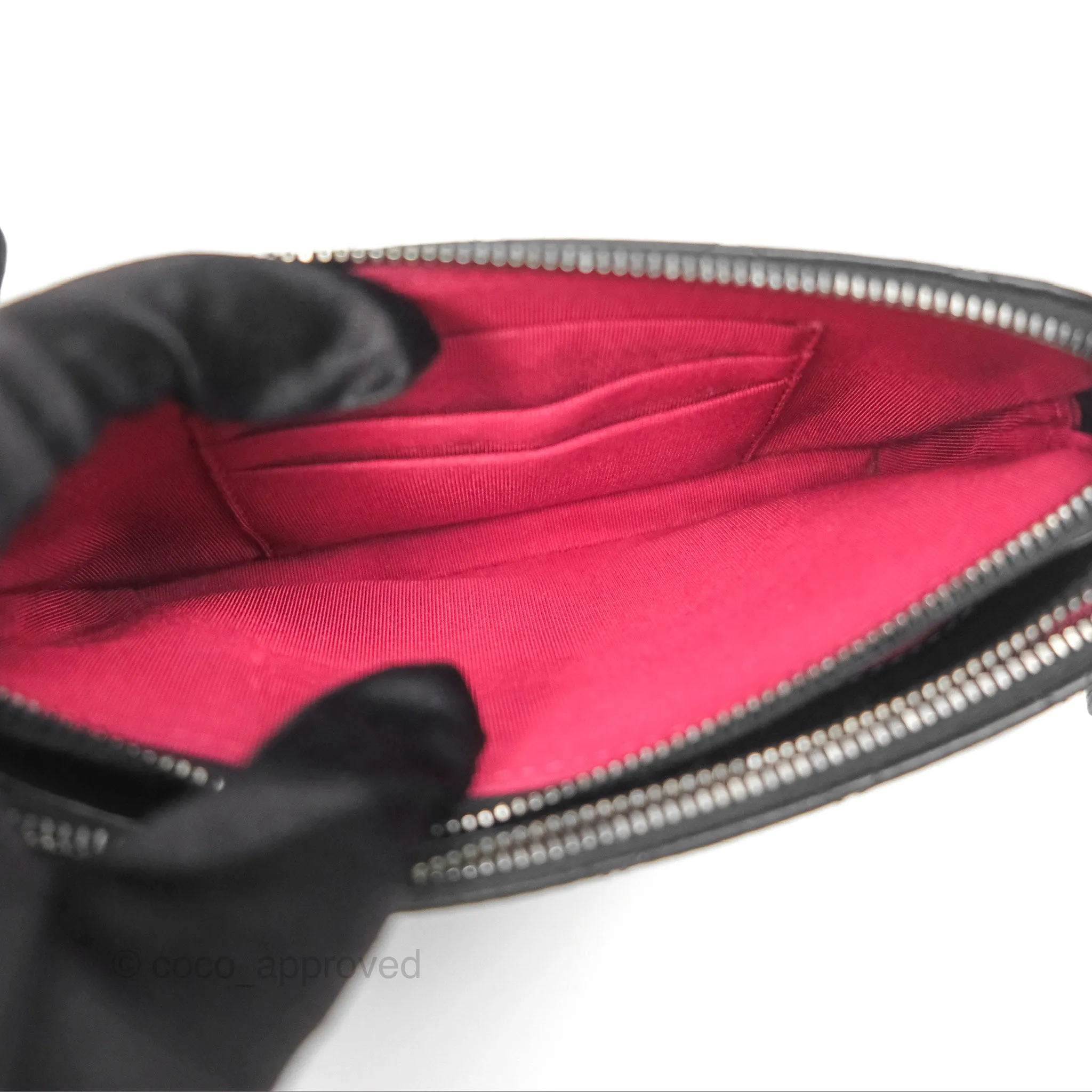 Chanel Gabrielle Clutch With Logo Strap Aged Calfskin Black Mixed Hardware