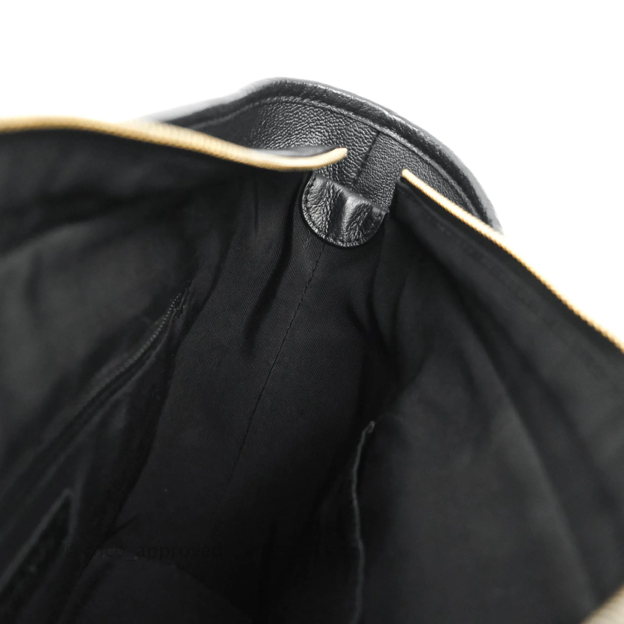 Chanel Large Gabrielle Hobo Black Patent Goatskin Mixed Hardware 18S