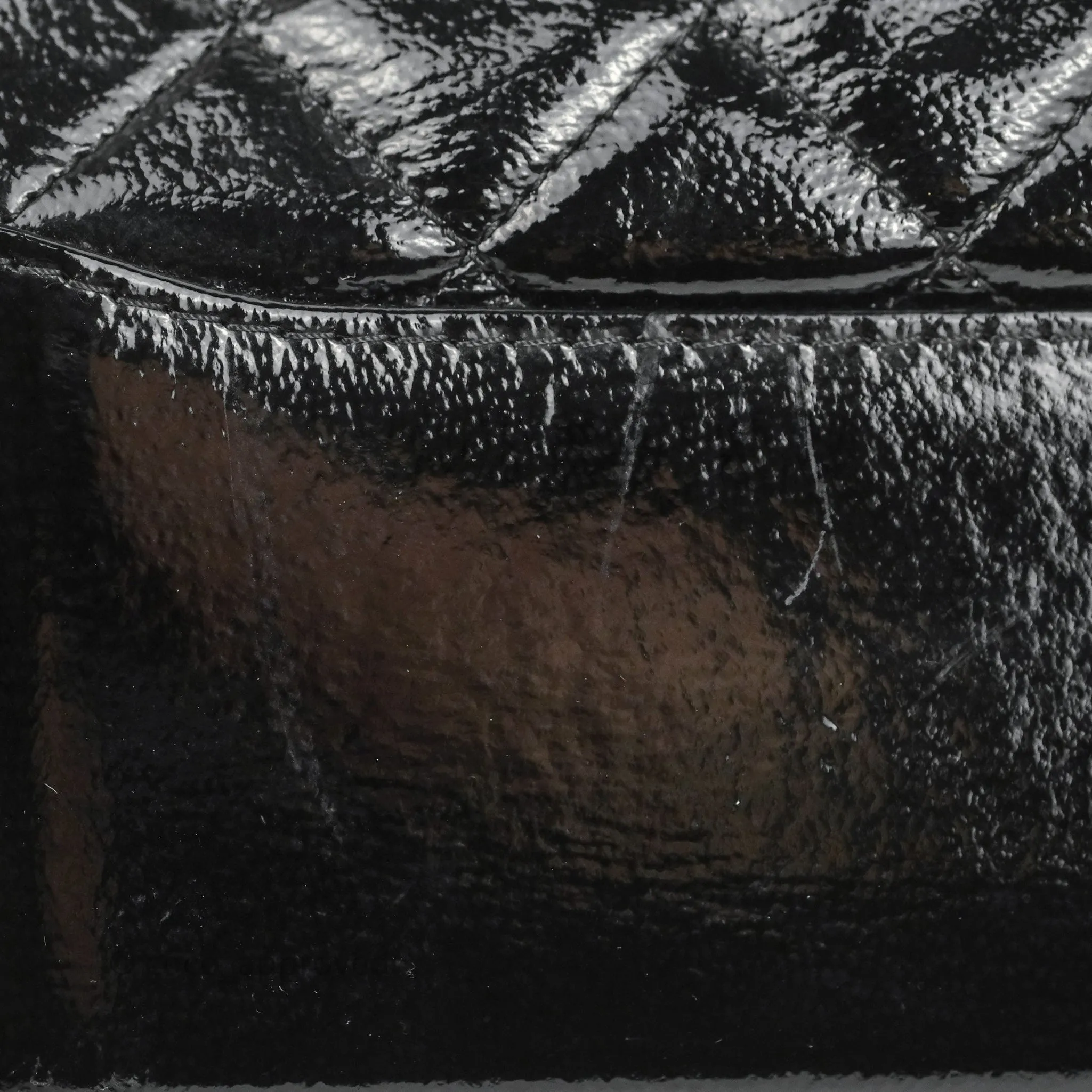 Chanel Large Gabrielle Hobo Black Patent Goatskin Mixed Hardware 18S