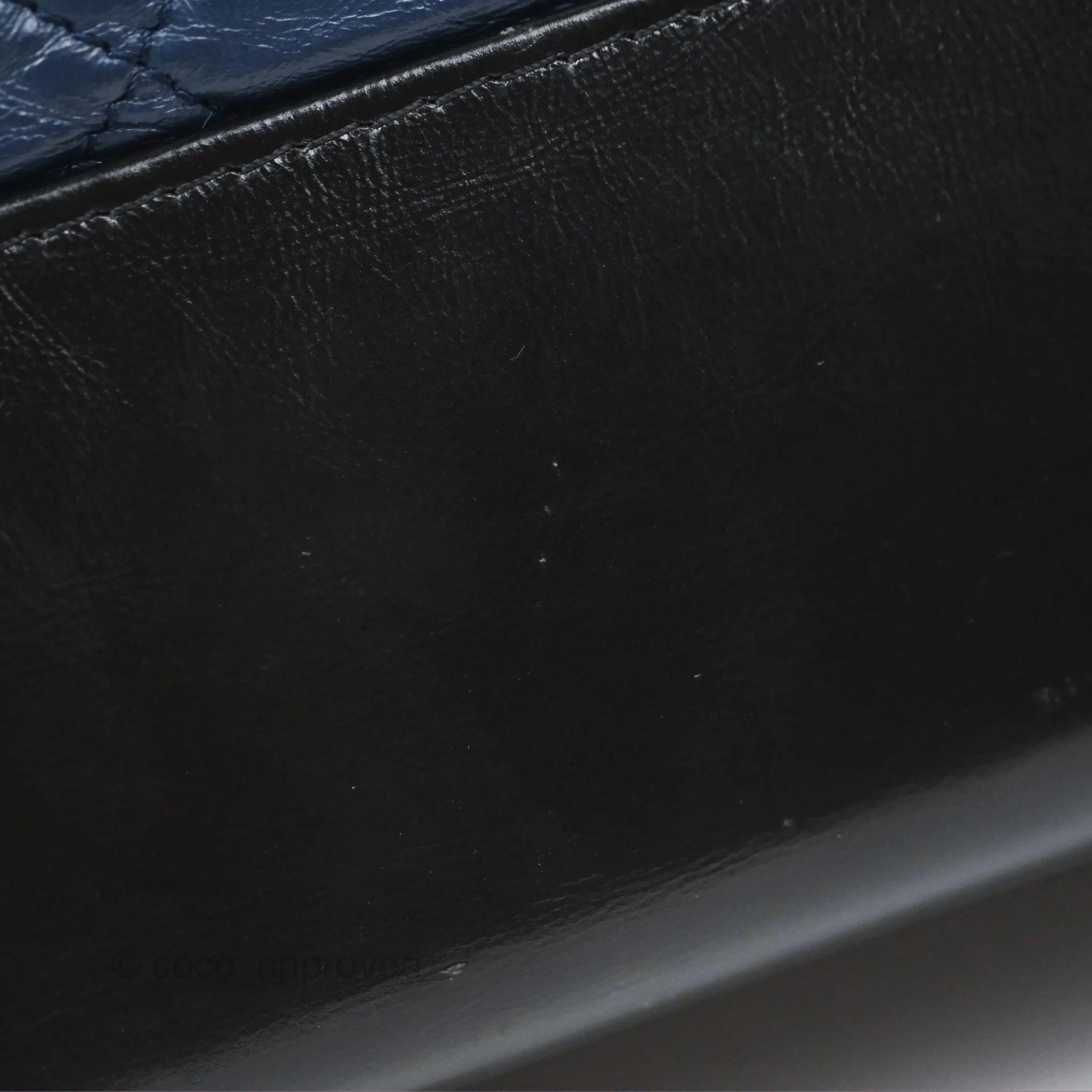 Chanel Large Gabrielle Hobo Navy Black Aged Calfskin Mixed Hardware