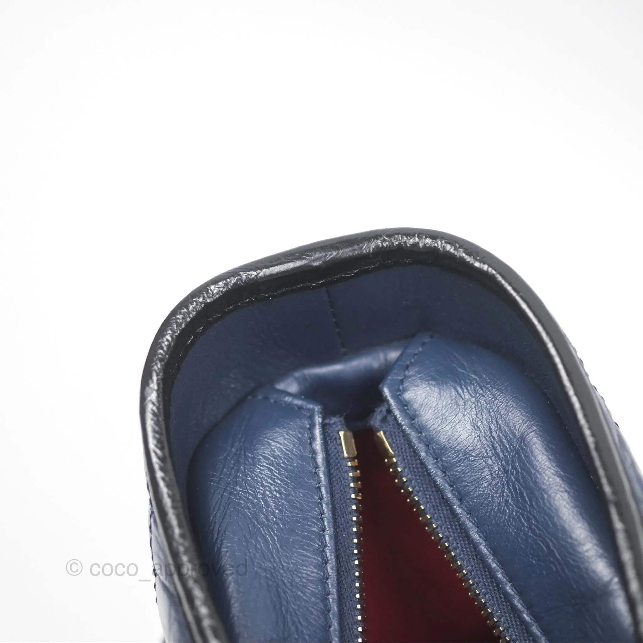 Chanel Large Gabrielle Hobo Navy Black Aged Calfskin Mixed Hardware
