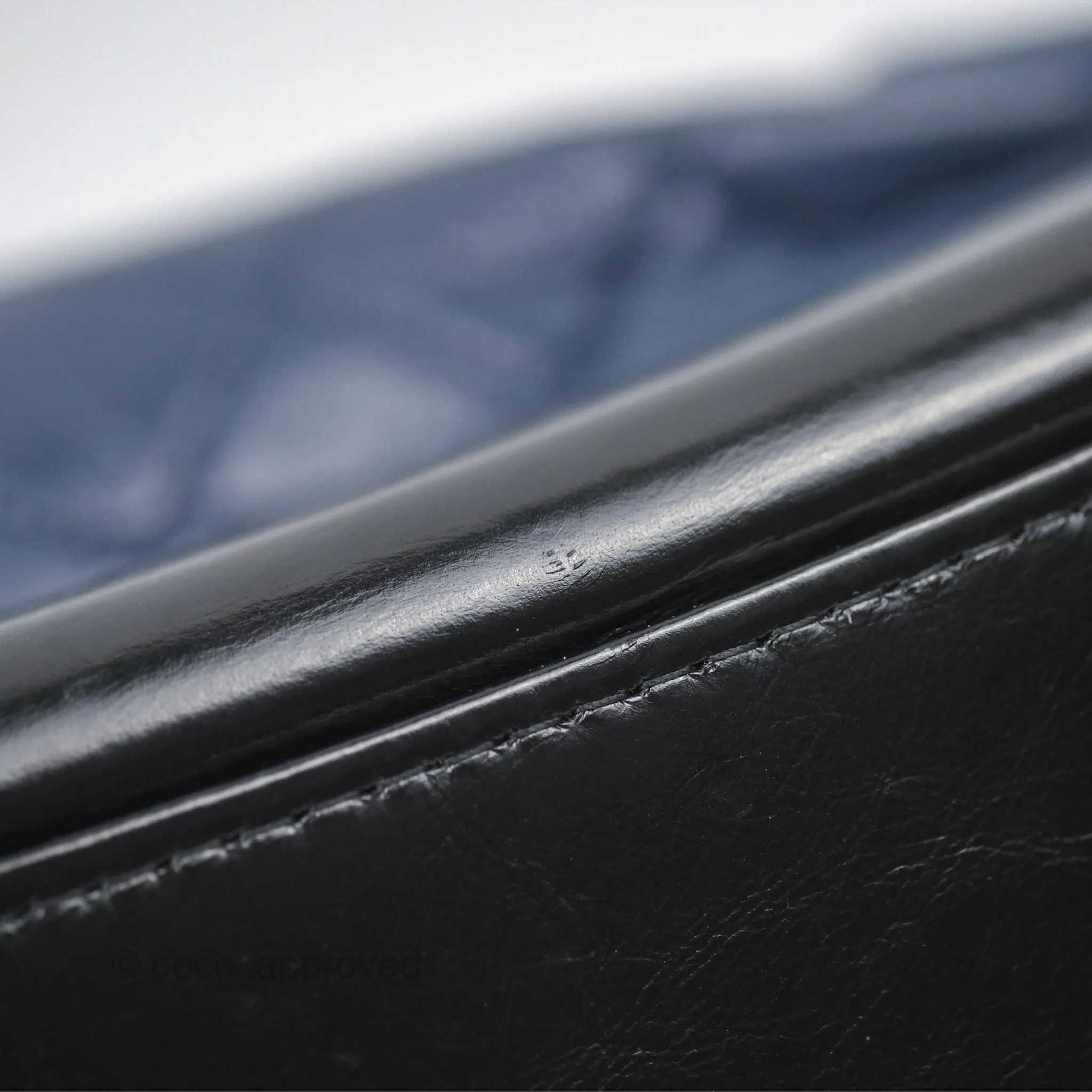 Chanel Large Gabrielle Hobo Navy Black Aged Calfskin Mixed Hardware