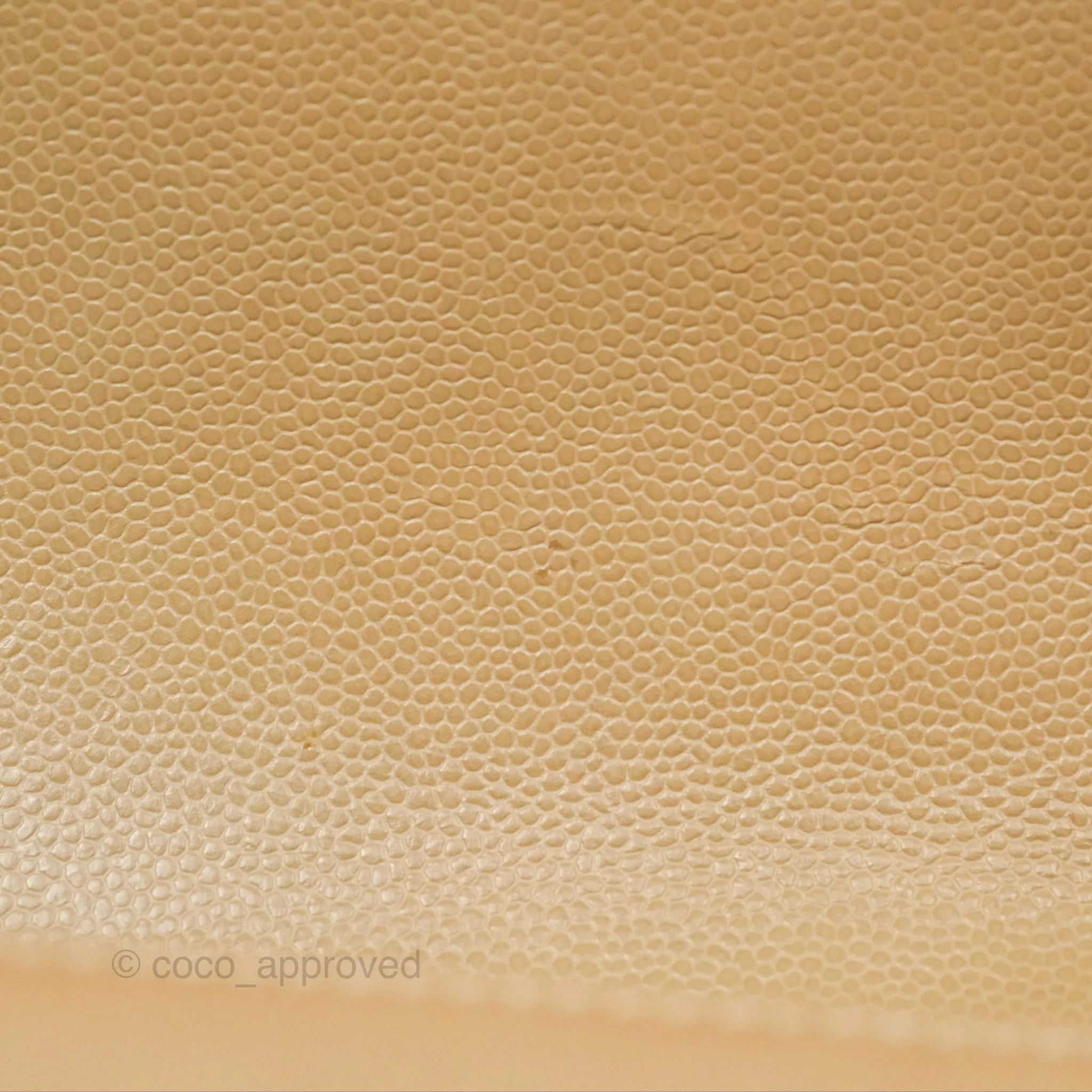 Chanel Medium Boy Chevron Beige Caviar Aged Gold Hardware