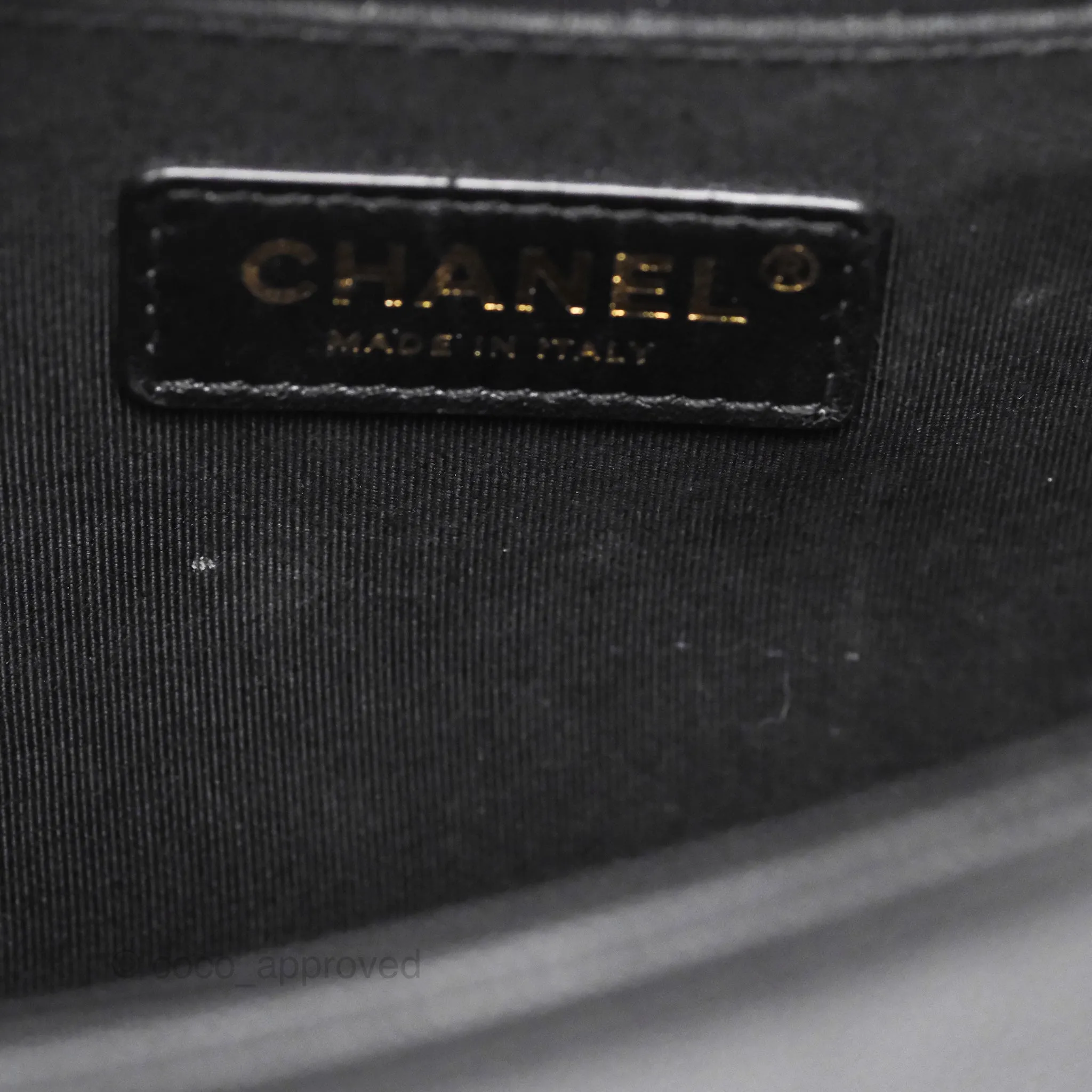 Chanel Medium Boy Quilted Black Caviar Aged Gold Hardware