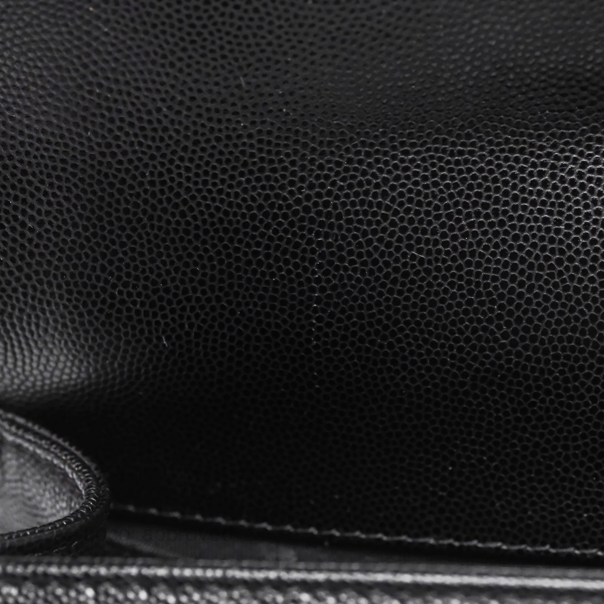 Chanel Medium Boy Quilted Black Caviar Aged Gold Hardware