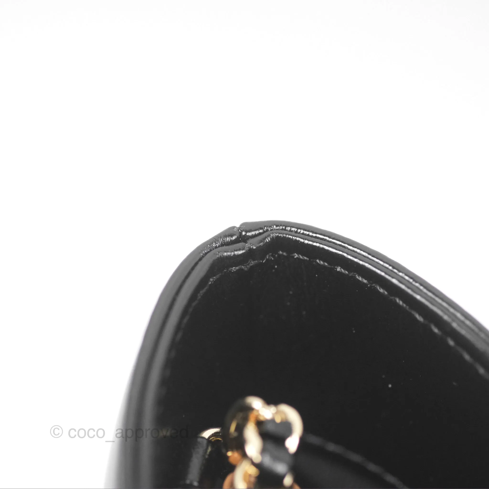 Chanel Mini 31 Beige/ Black Shiny Calfskin Gold Hardware