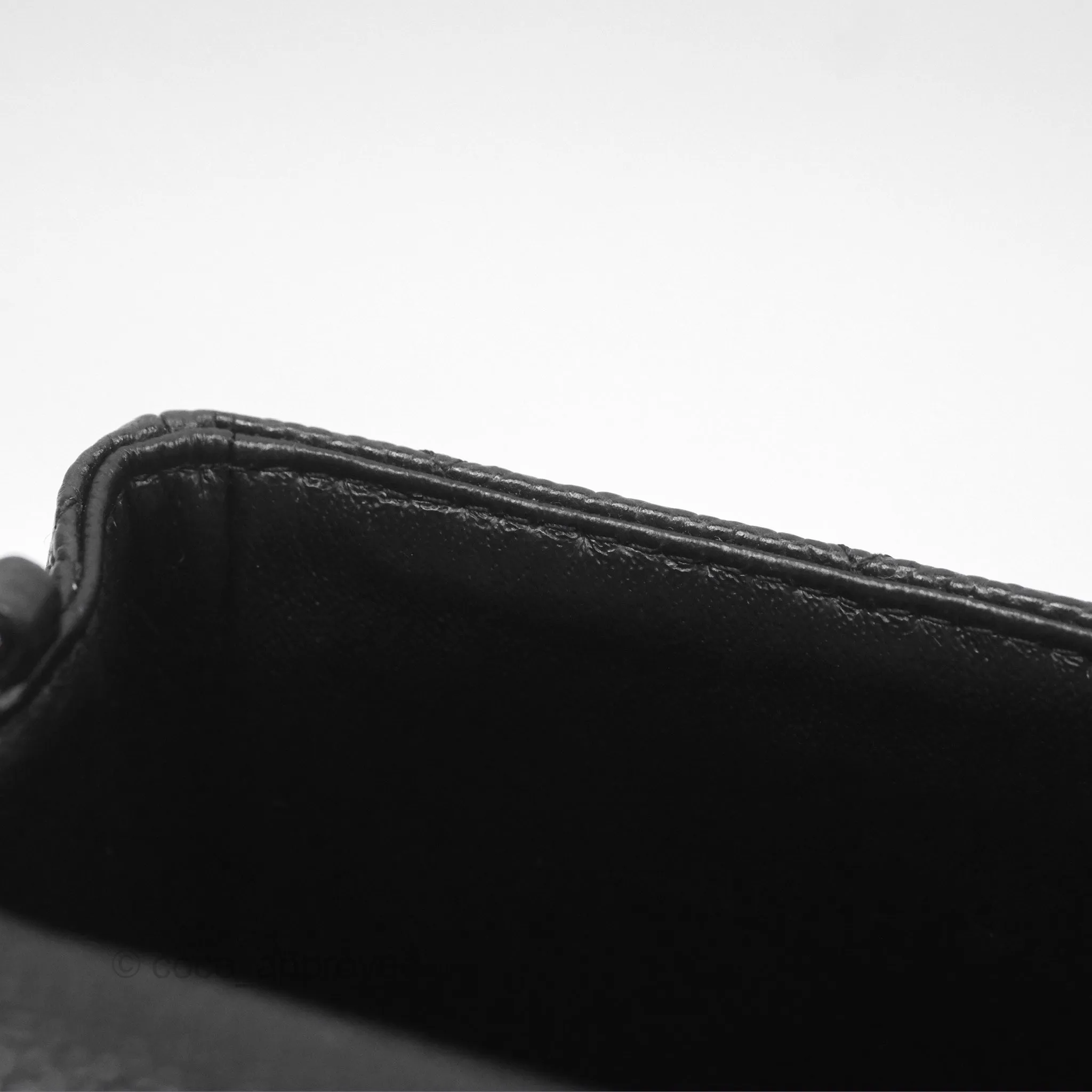 Chanel Mini Rectangular Flap Quilted Black Caviar Silver Hardware