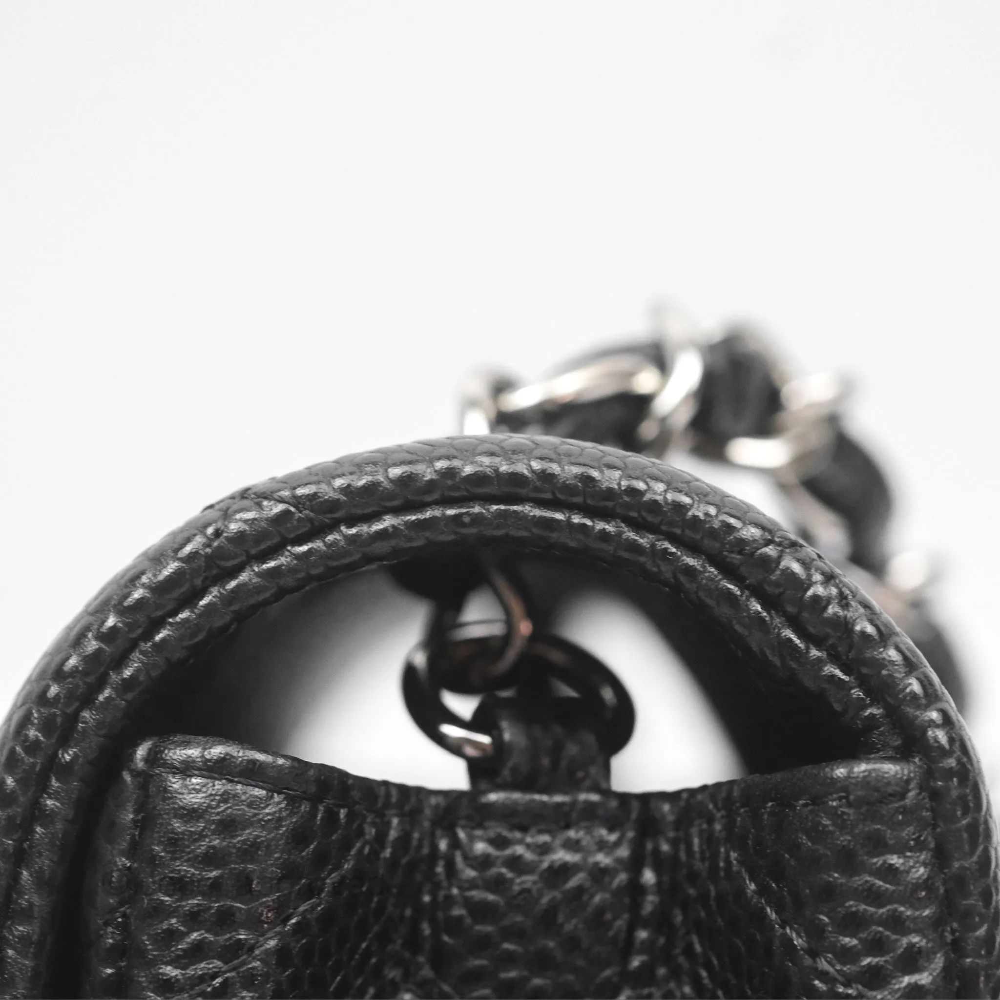 Chanel Mini Rectangular Flap Quilted Black Caviar Silver Hardware