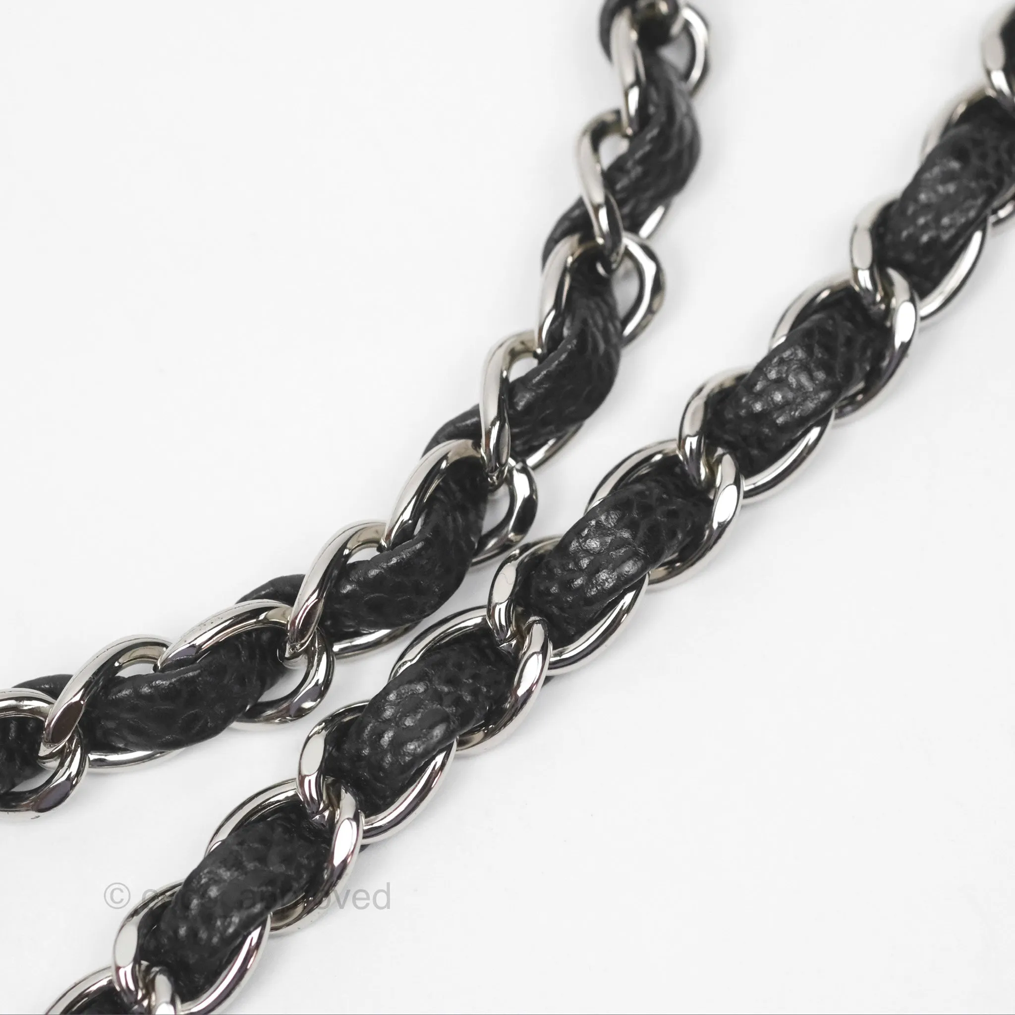 Chanel Mini Rectangular Flap Quilted Black Caviar Silver Hardware