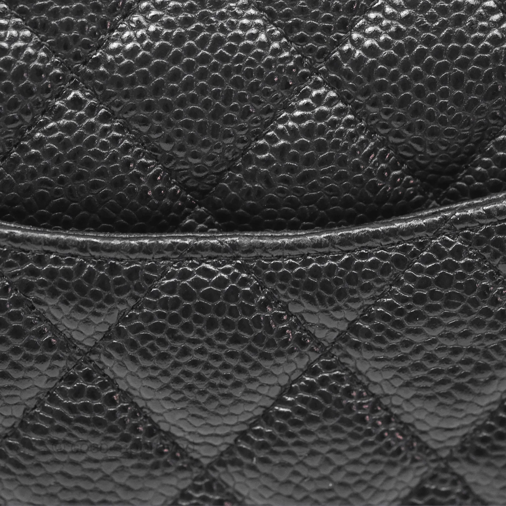 Chanel Mini Rectangular Flap Quilted Black Caviar Silver Hardware