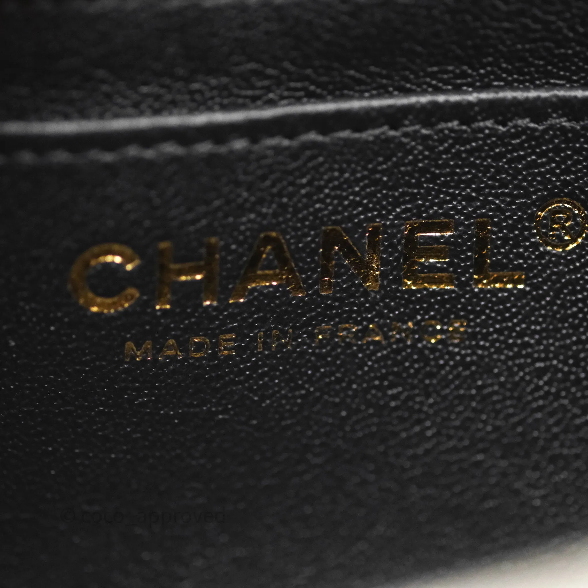 Chanel Mini Rectangular Flap Quilted Black White Lambskin Gold Hardware