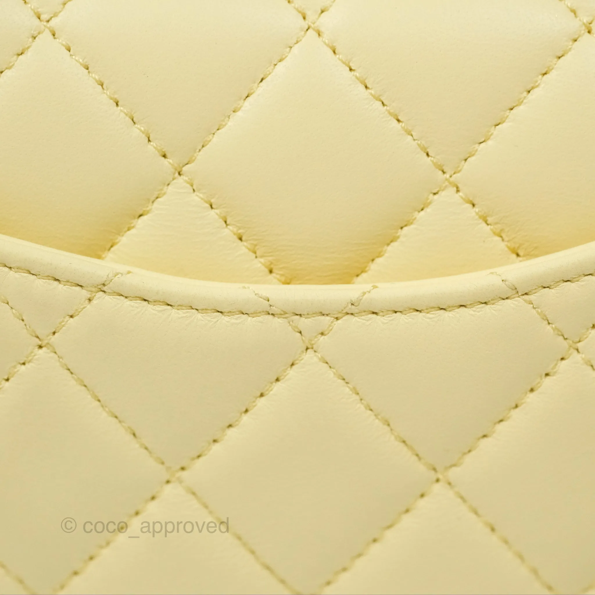 Chanel Mini Rectangular Flap with Camellia Adjustable Chain Yellow Lambskin Aged Gold Hardware 23S