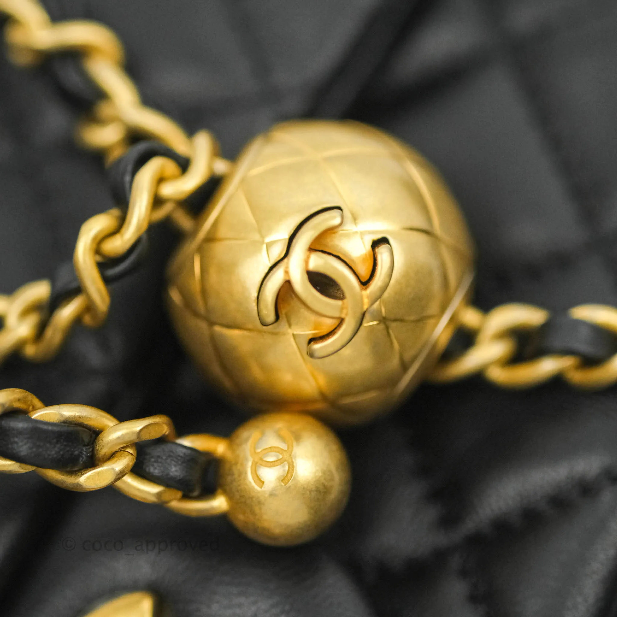 Chanel Mini Rectangular Pearl Crush Quilted Black Lambskin Gold Hardware