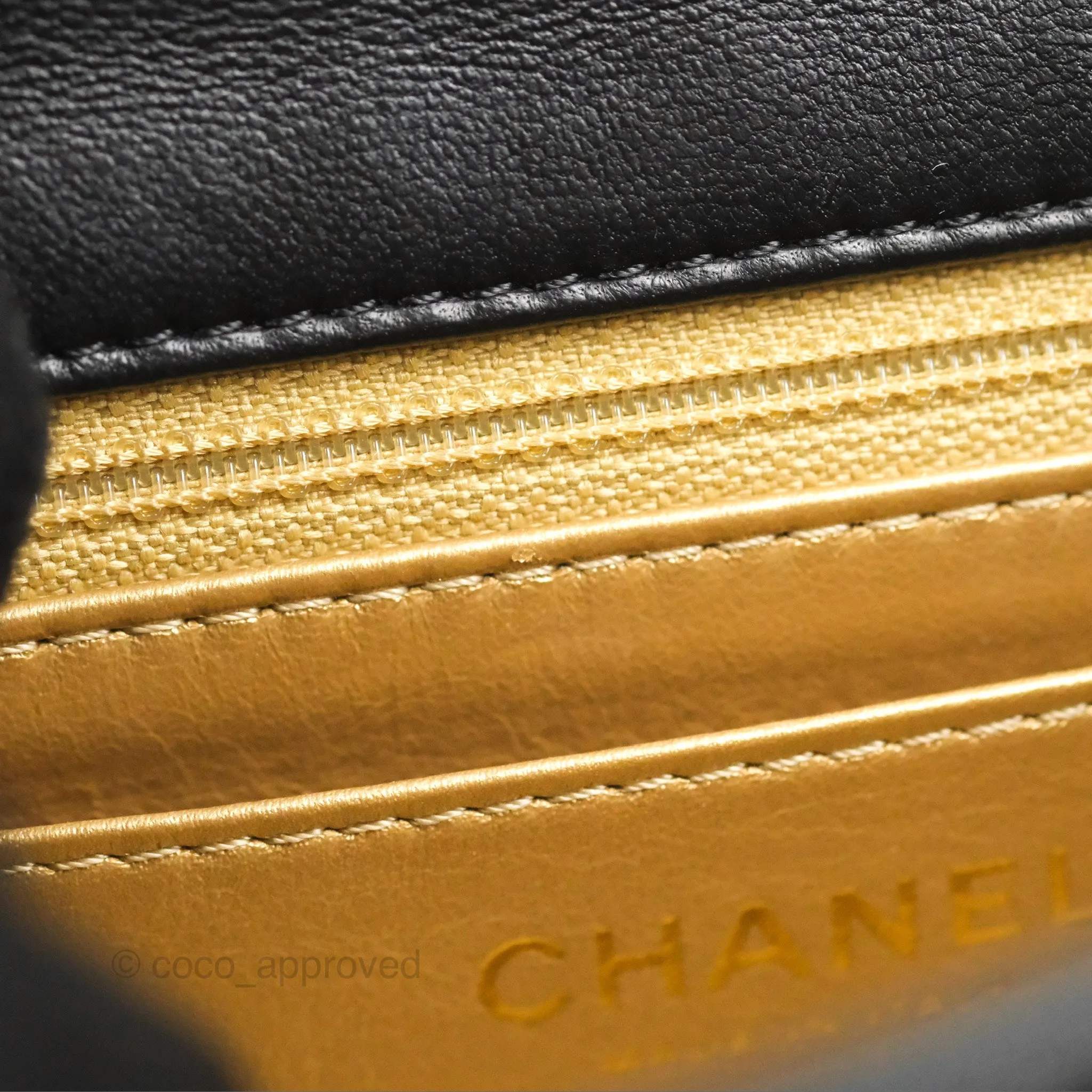 Chanel Mini Rectangular Pearl Crush Quilted Black Lambskin Gold Hardware