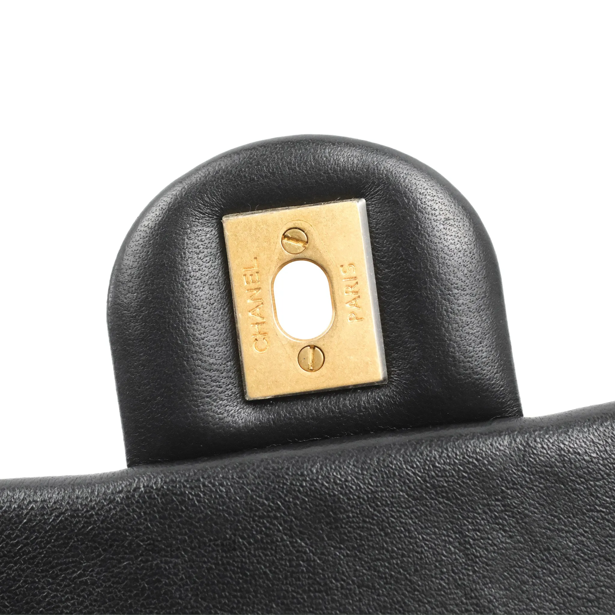 Chanel Mini Rectangular Pearl Crush Quilted Black Lambskin Gold Hardware