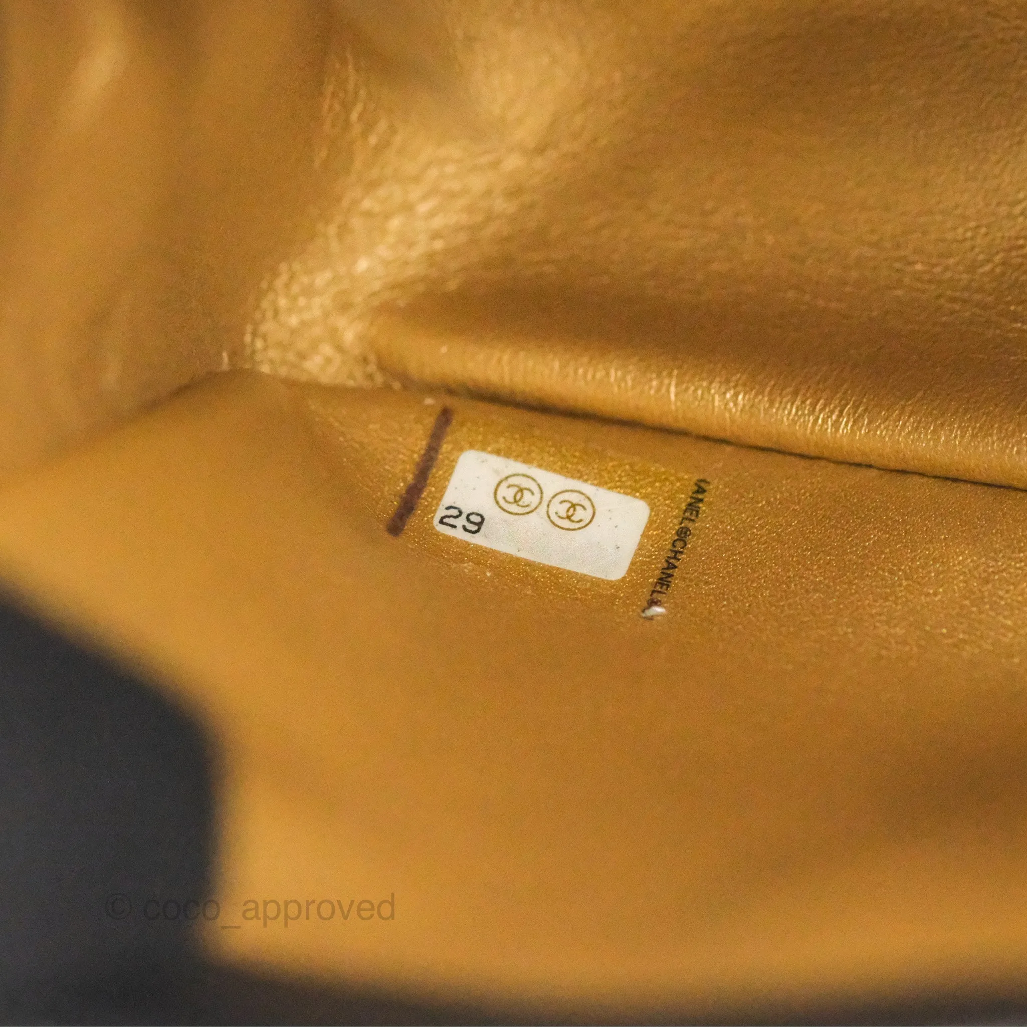Chanel Mini Rectangular Pearl Crush Quilted Black Lambskin Gold Hardware