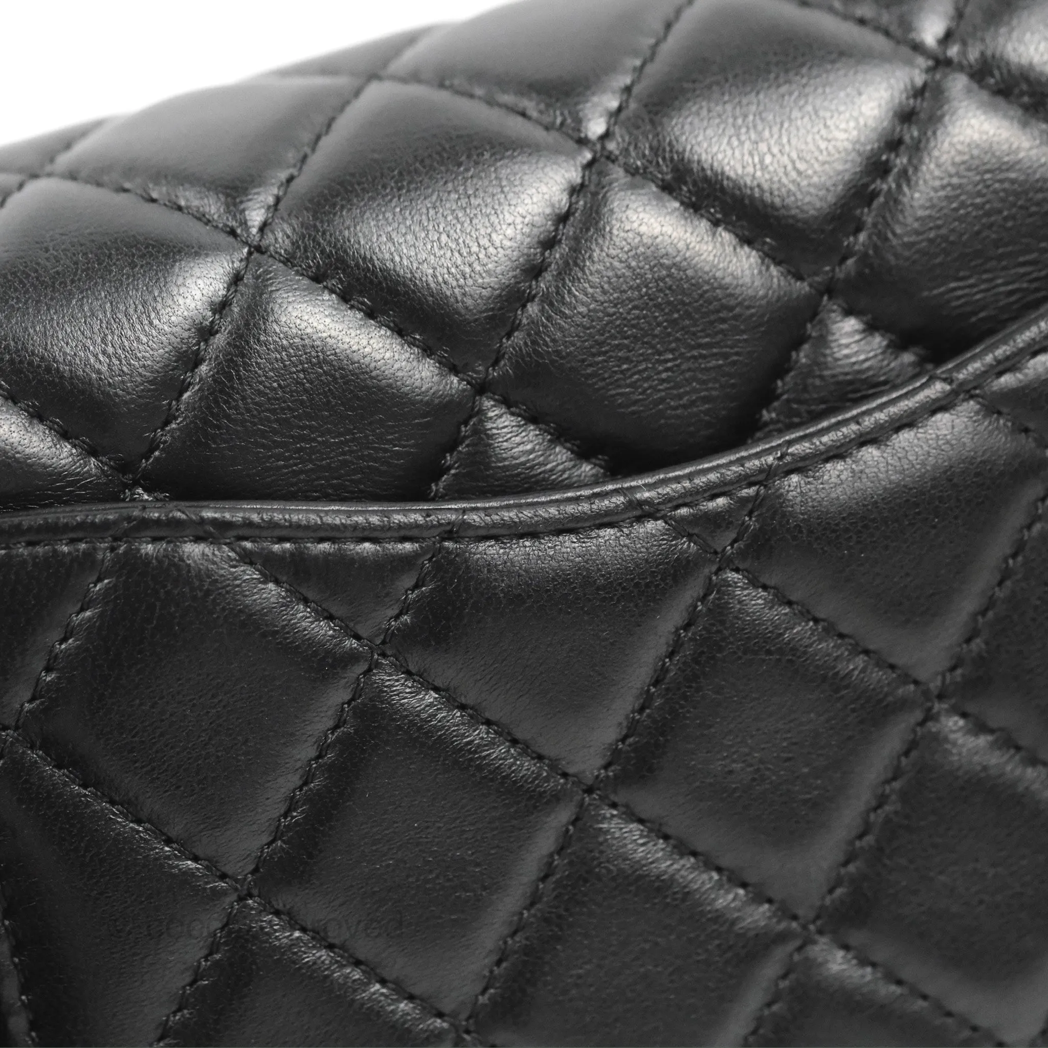 Chanel Mini Rectangular Pearl Crush Quilted Black Lambskin Gold Hardware