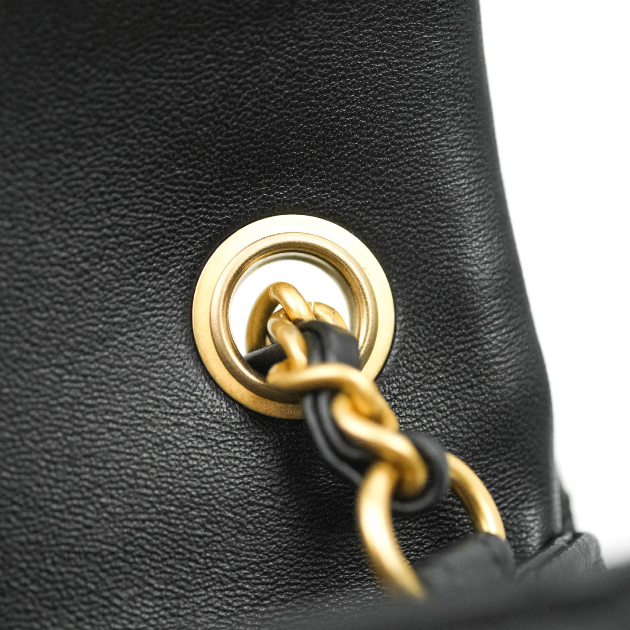 Chanel Mini Rectangular Pearl Crush Quilted Black Lambskin Gold Hardware