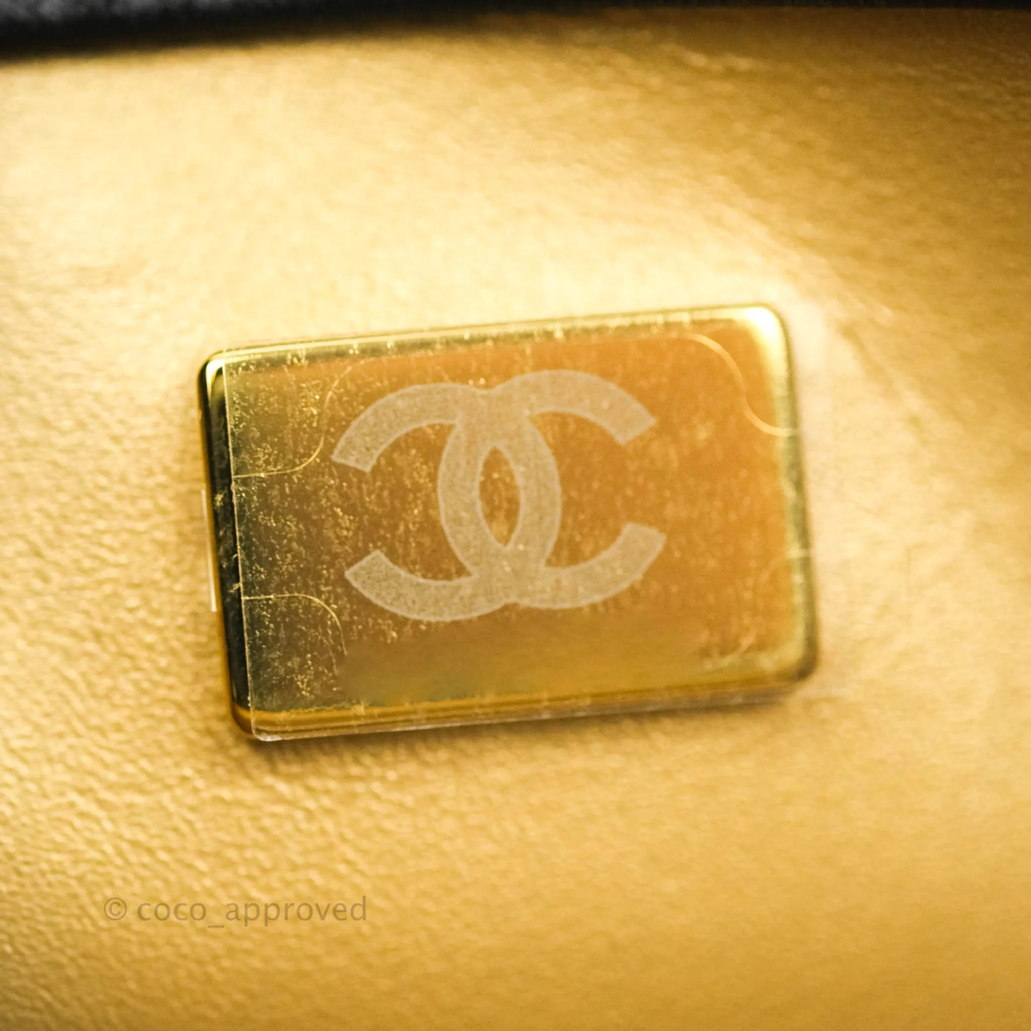 Chanel Mini Rectangular Pearl Crush Quilted Black Lambskin Gold Hardware