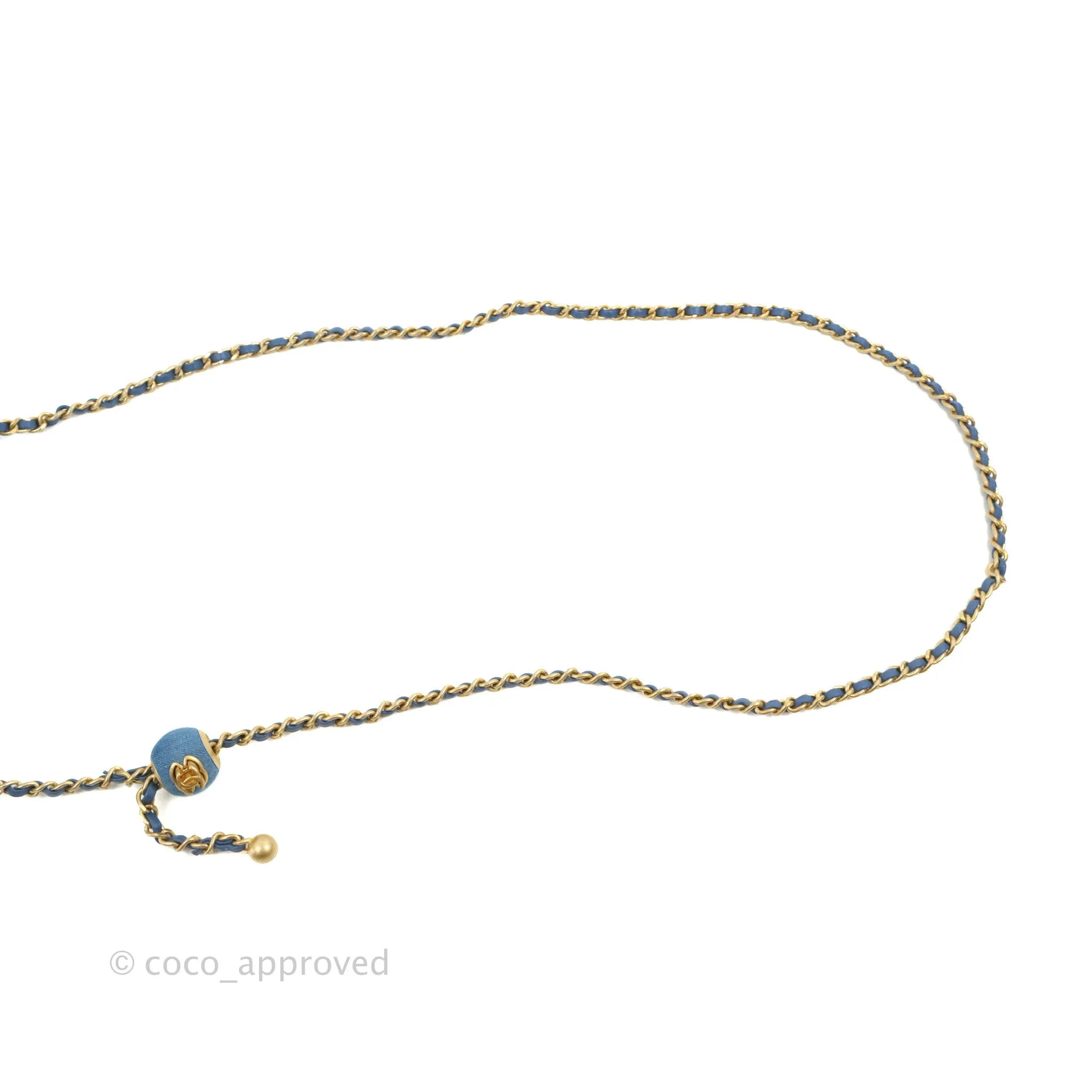 Chanel Mini Rectangular Pearl Crush Quilted Denim Aged Gold Hardware 22C