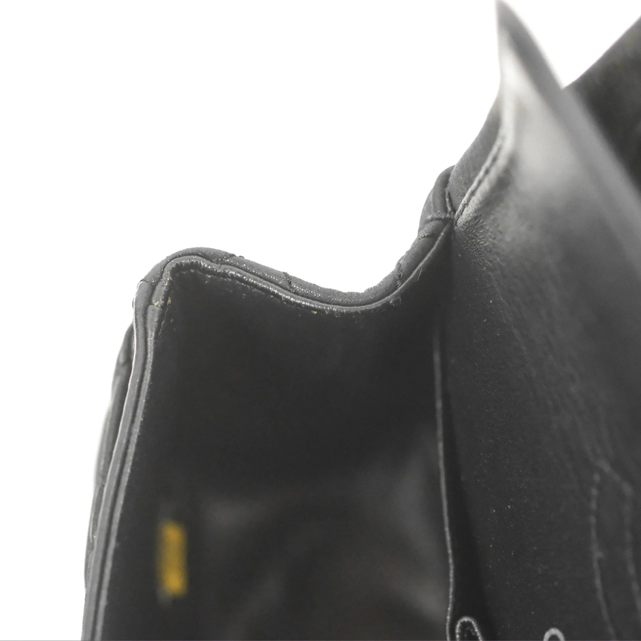 Chanel Mini Reissue 224 Double Flap Black Iridescent Calfskin Ruthenium Hardware