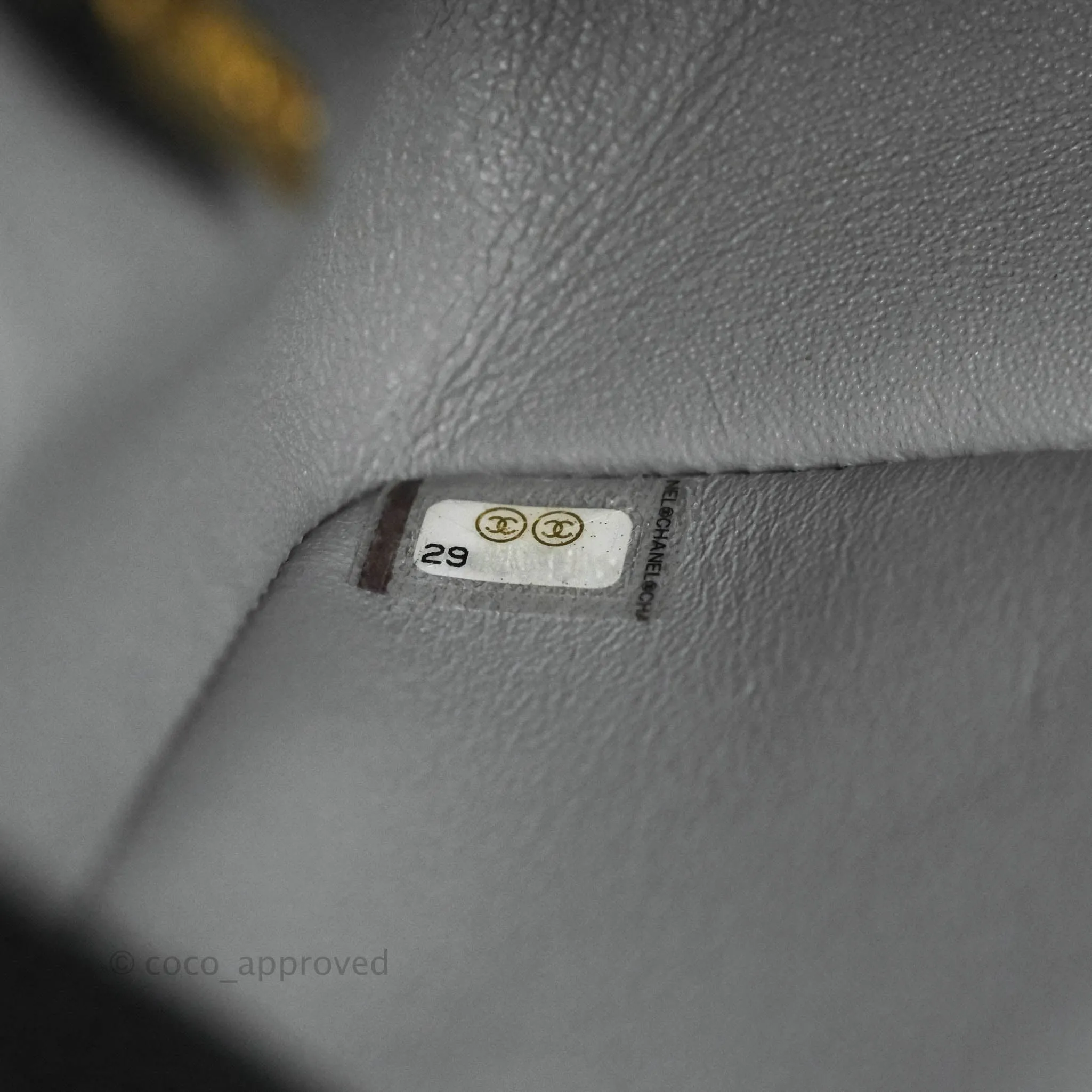 Chanel Mini Reissue 224 Grey Aged Calfskin Aged Gold Hardware