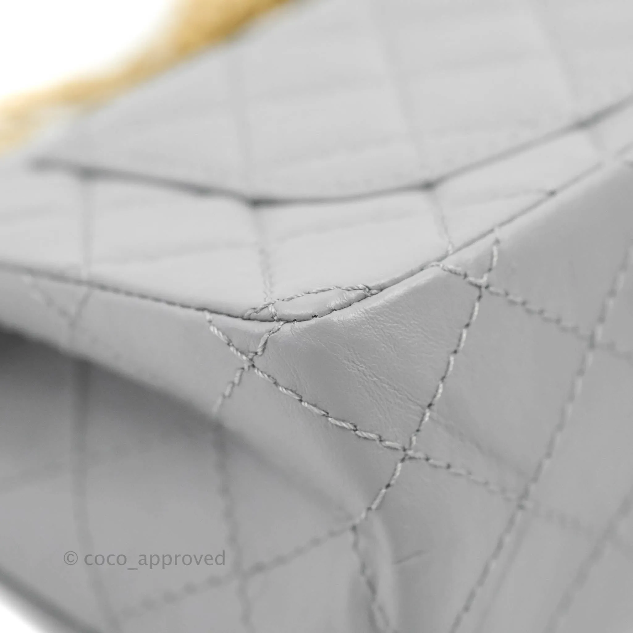 Chanel Mini Reissue 224 Grey Aged Calfskin Aged Gold Hardware