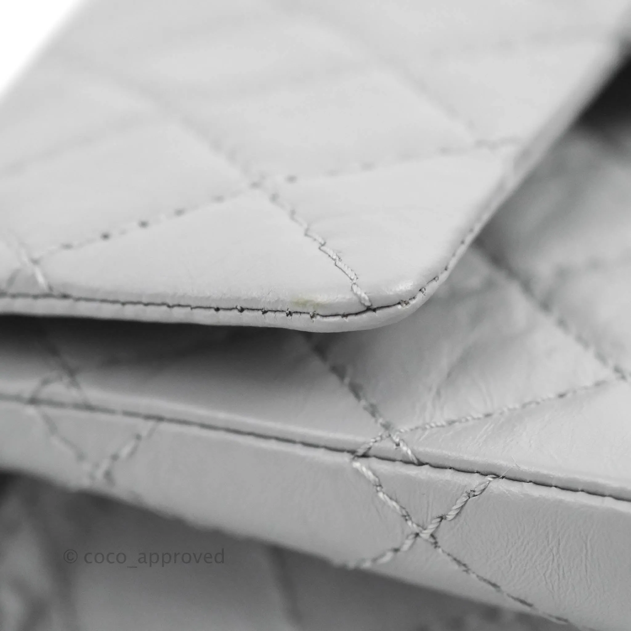 Chanel Mini Reissue 224 Grey Aged Calfskin Aged Gold Hardware
