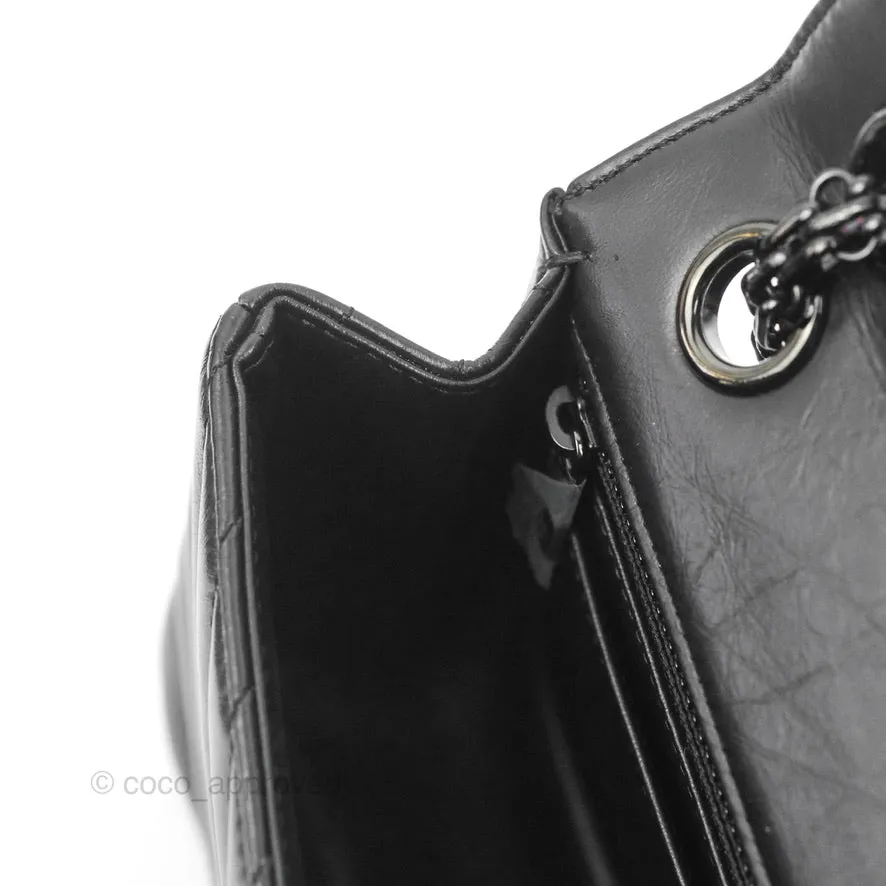 Chanel Mini Reissue 224 So Black Chevron Calfskin