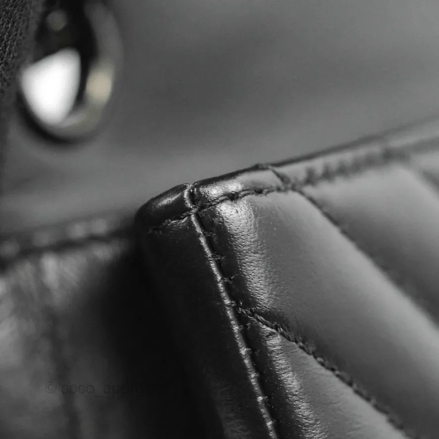 Chanel Mini Reissue 224 So Black Chevron Calfskin
